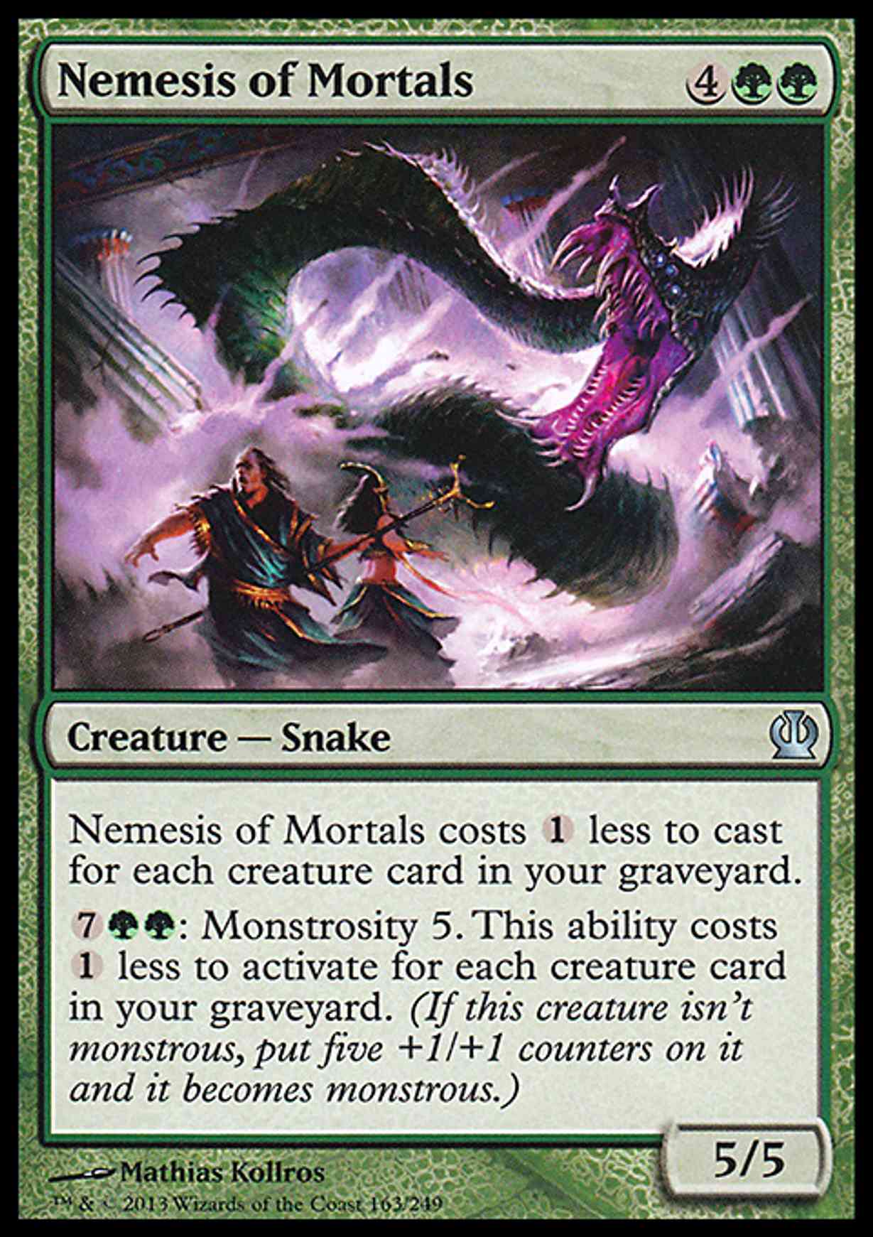 Nemesis of Mortals magic card front