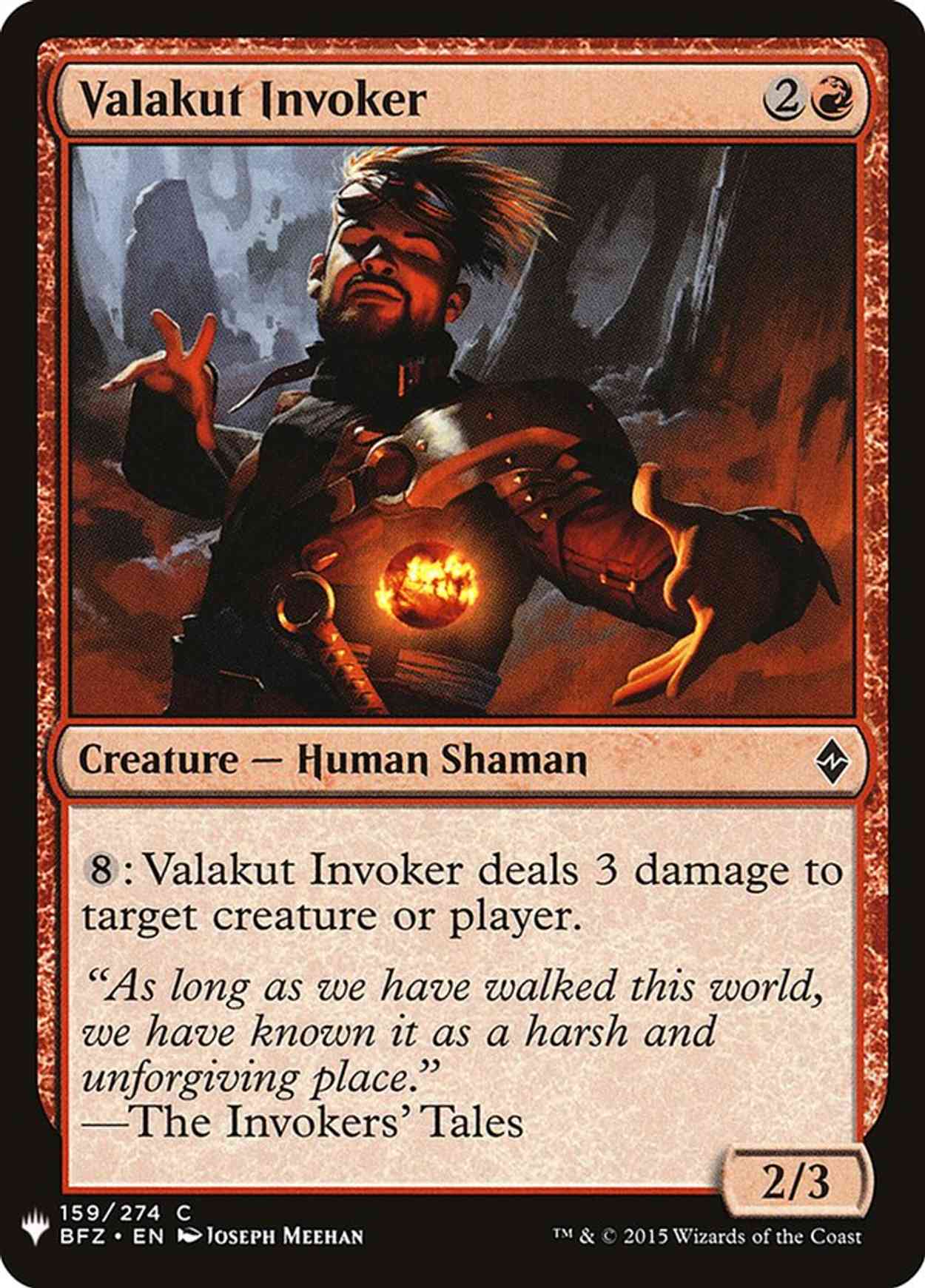 Valakut Invoker magic card front
