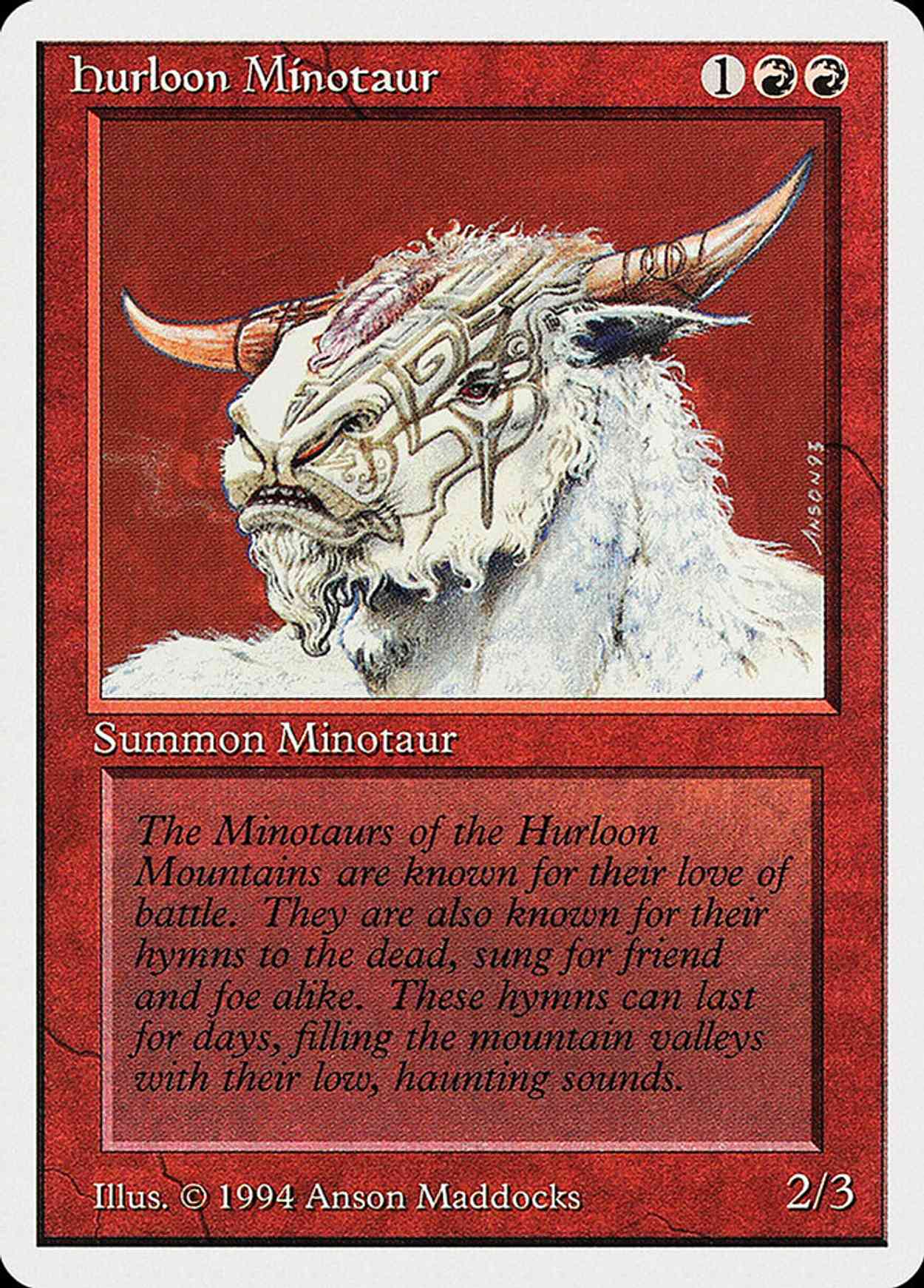 Hurloon Minotaur magic card front