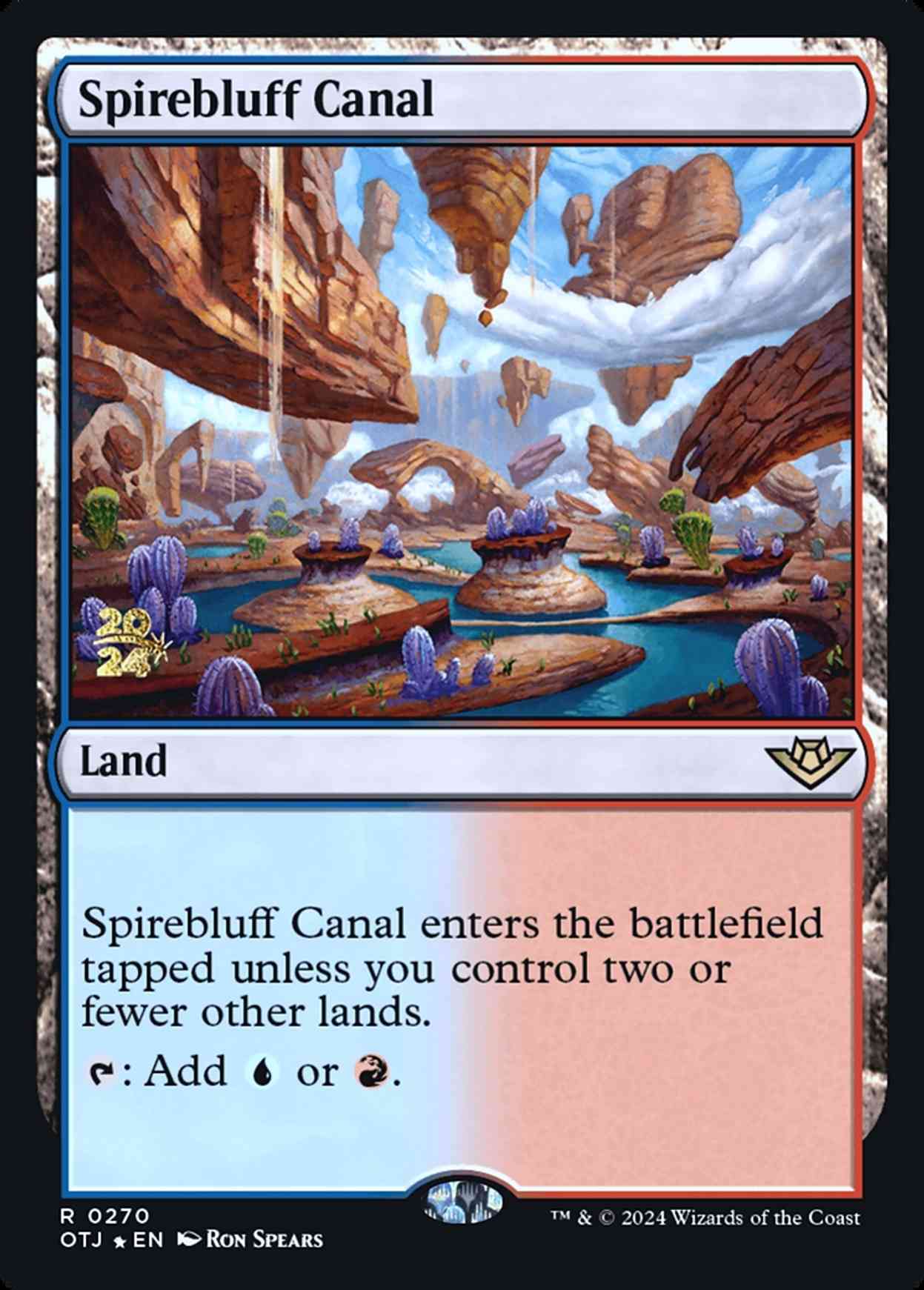 Spirebluff Canal (OJT) magic card front