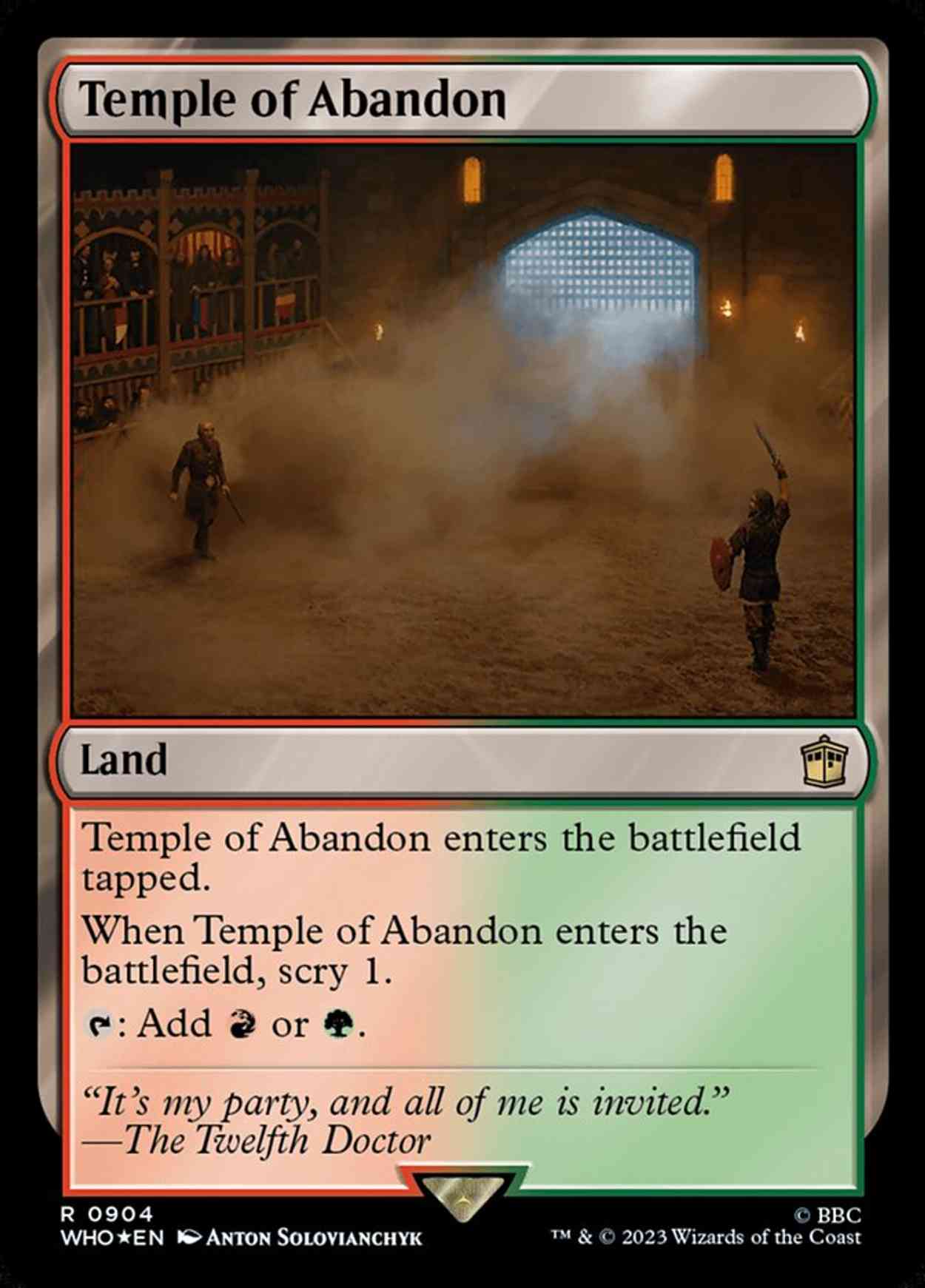 Temple of Abandon (Surge Foil) magic card front