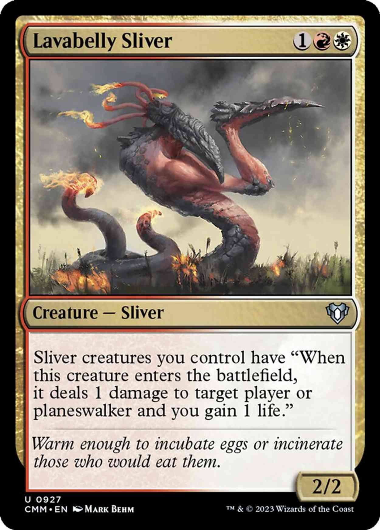 Lavabelly Sliver magic card front