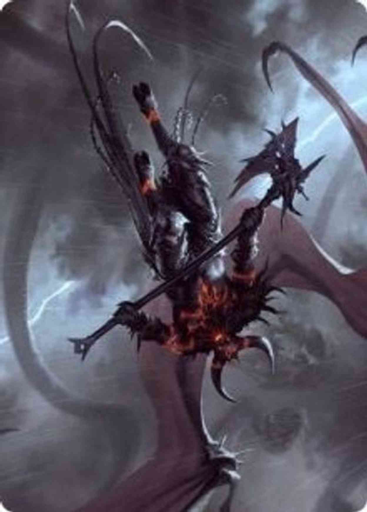 Burning-Rune Demon Art Card magic card front