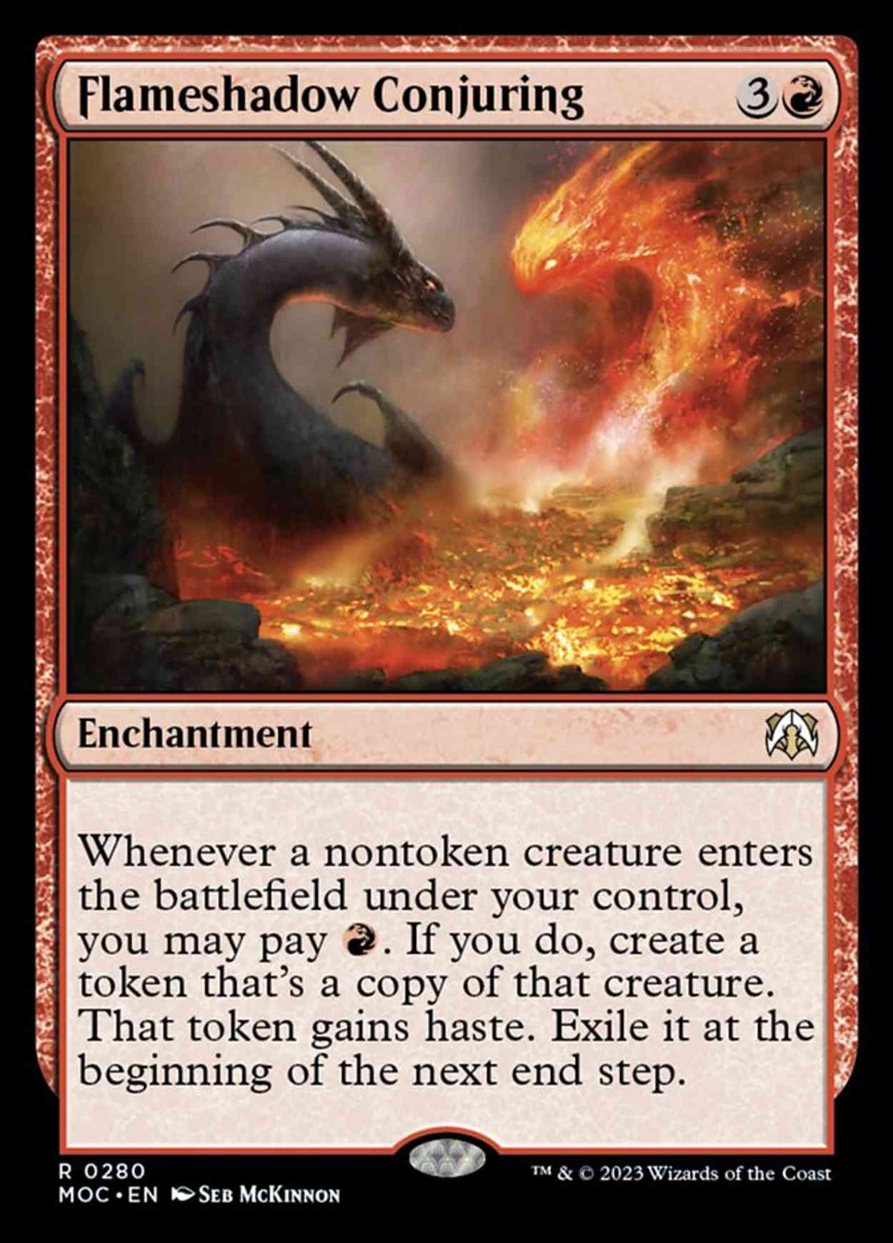 Flameshadow Conjuring magic card front