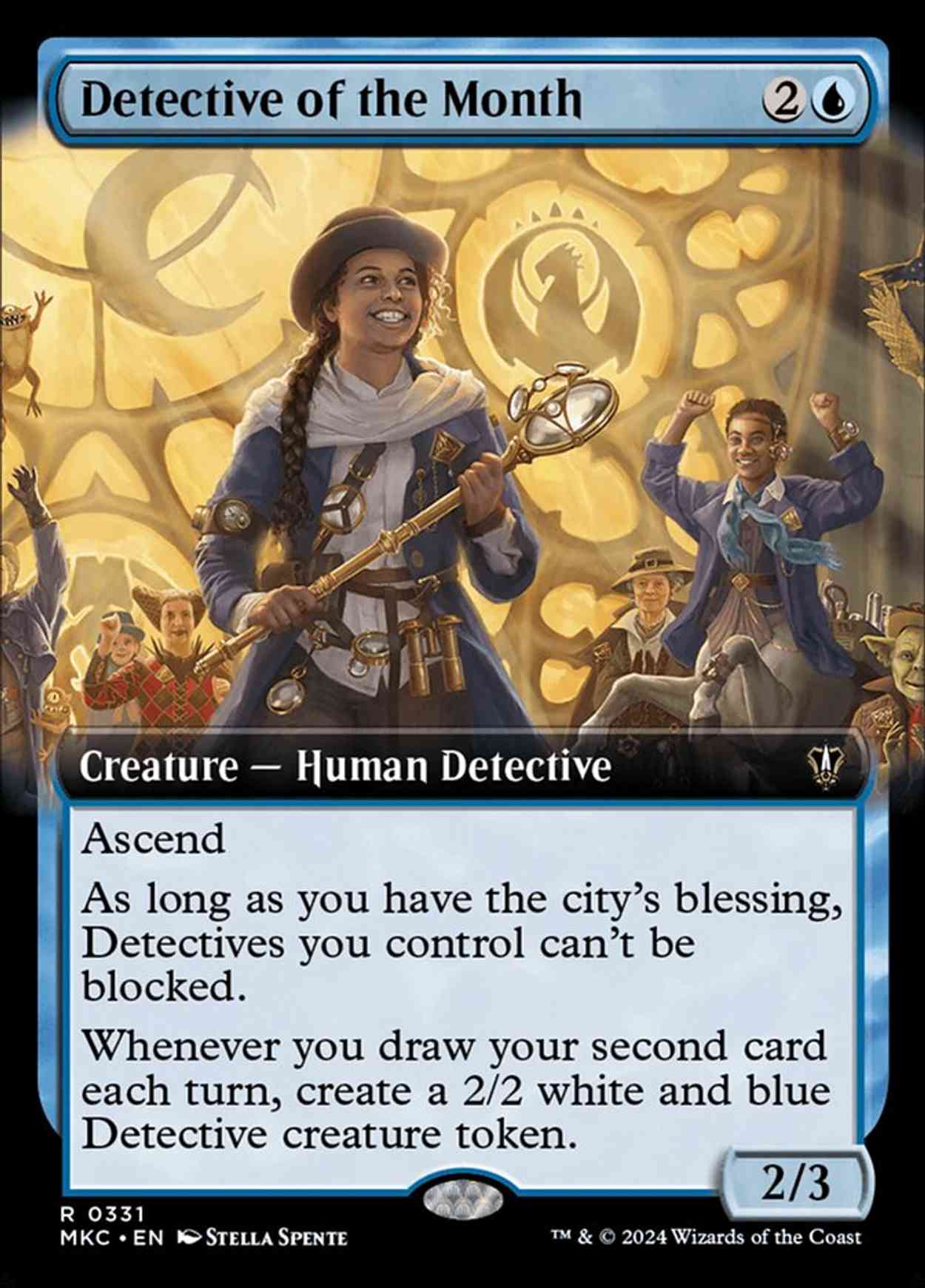 Detective of the Month (Extended Art) magic card front