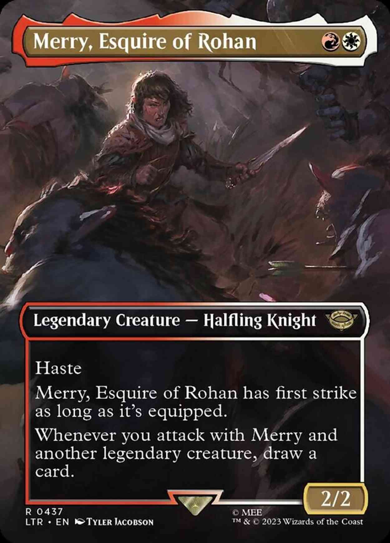 Merry, Esquire of Rohan (Borderless) magic card front