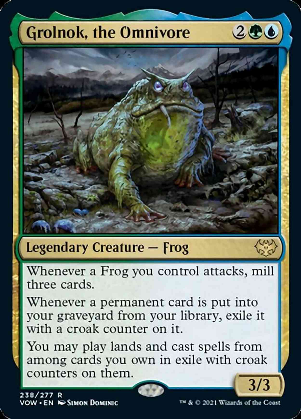 Grolnok, the Omnivore magic card front