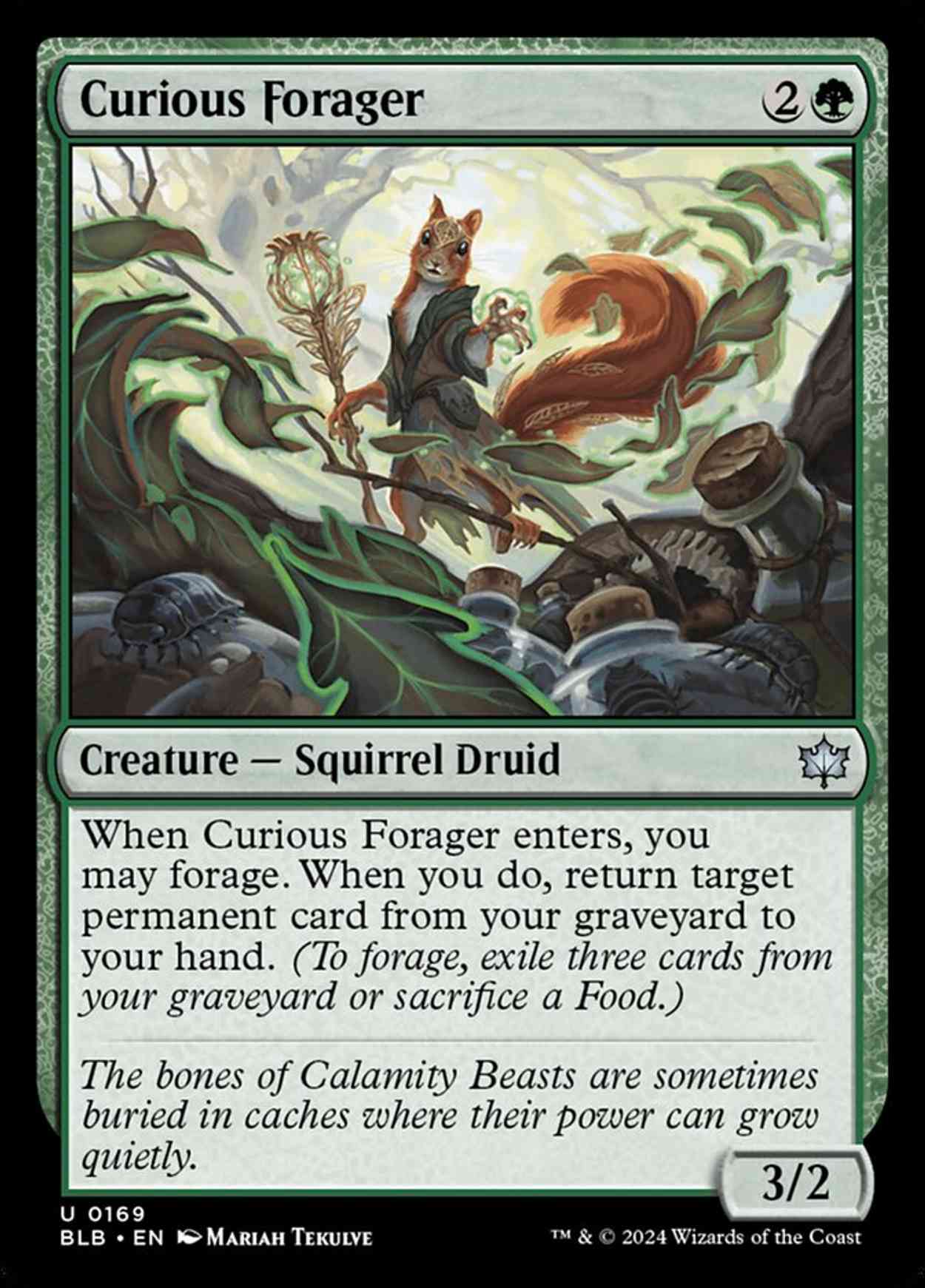 Curious Forager magic card front