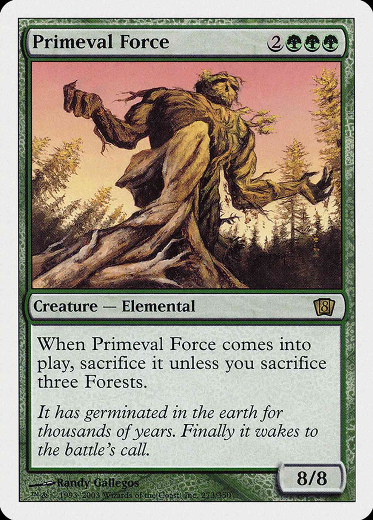 Primeval Force (8th Edition) magic card front
