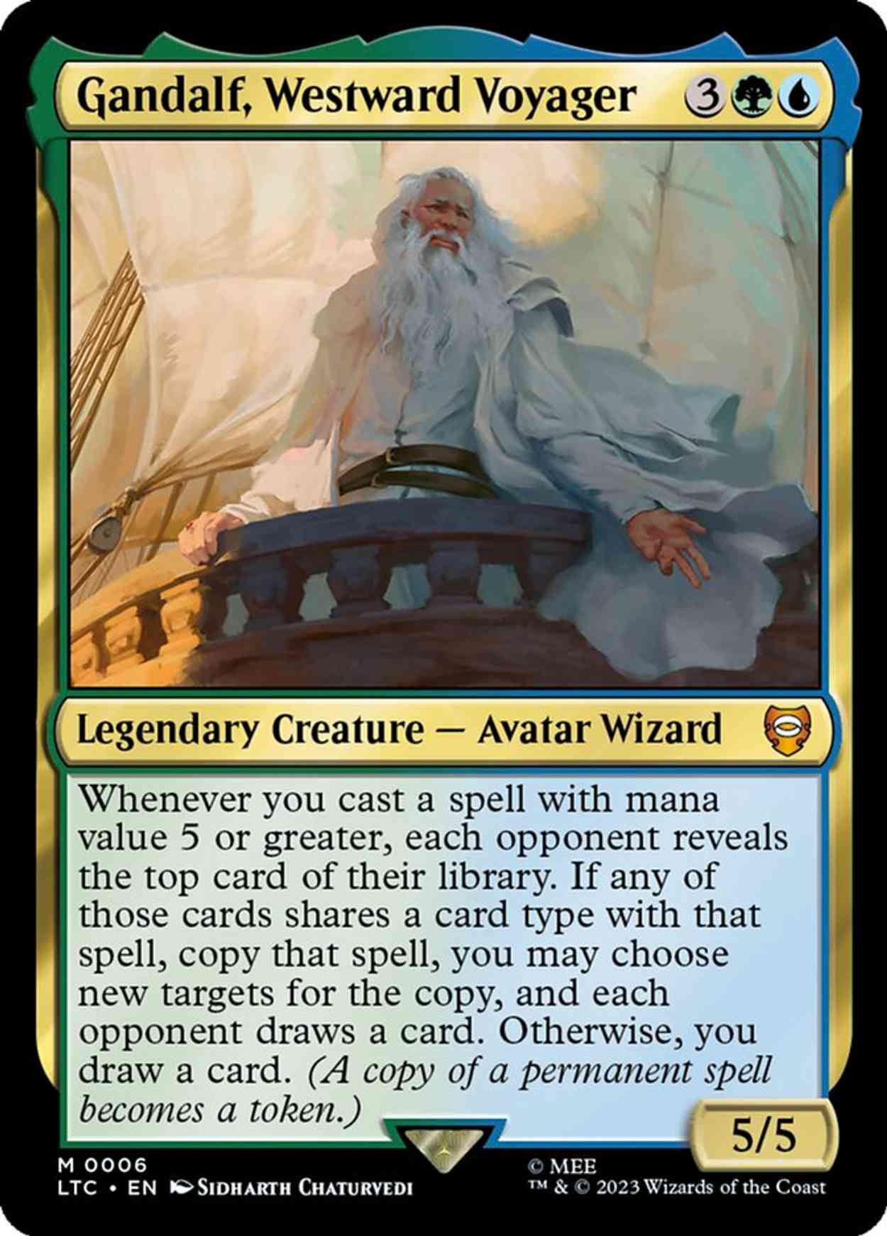 Gandalf, Westward Voyager magic card front