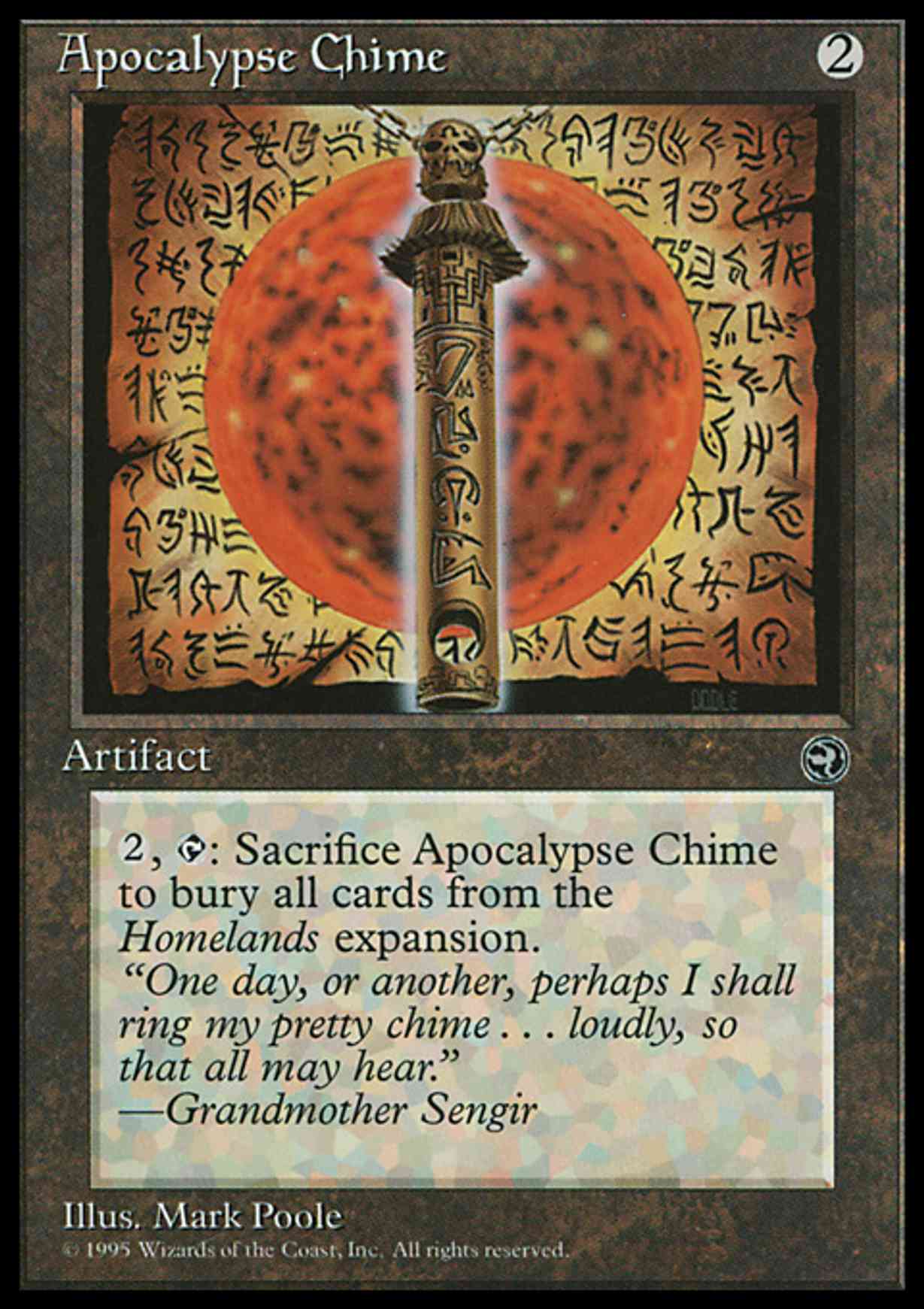 Apocalypse Chime magic card front