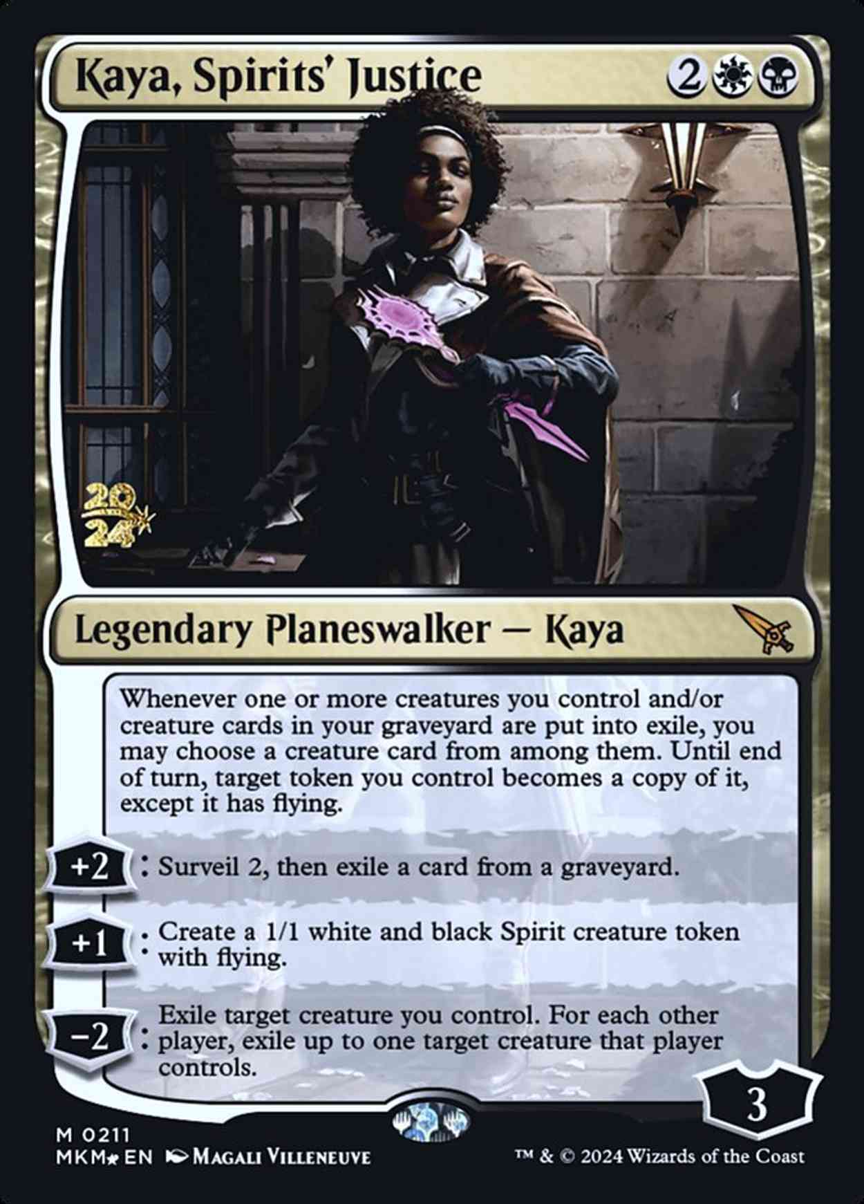 Kaya, Spirits' Justice magic card front