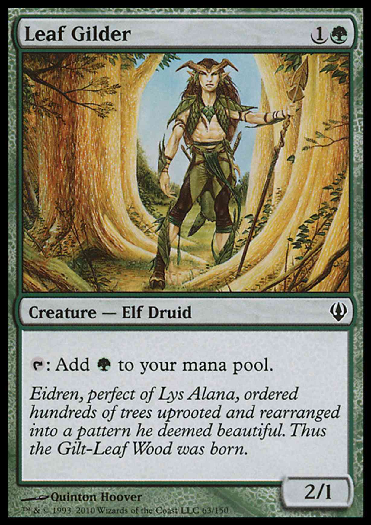 Leaf Gilder magic card front