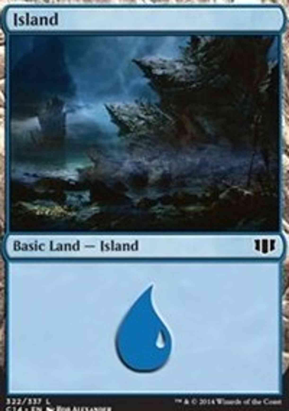 Island (322) magic card front