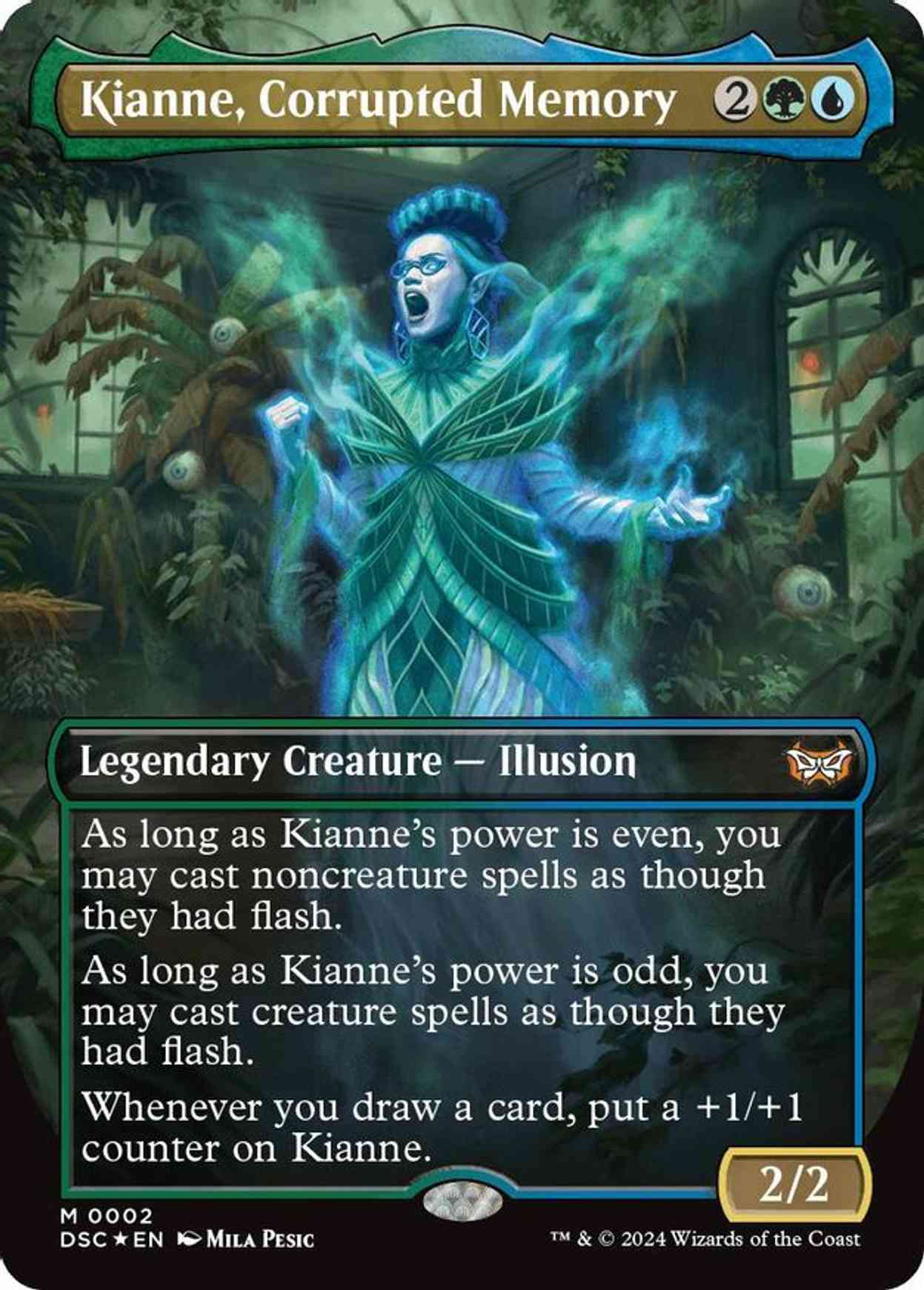 Kianne, Corrupted Memory (Borderless) magic card front