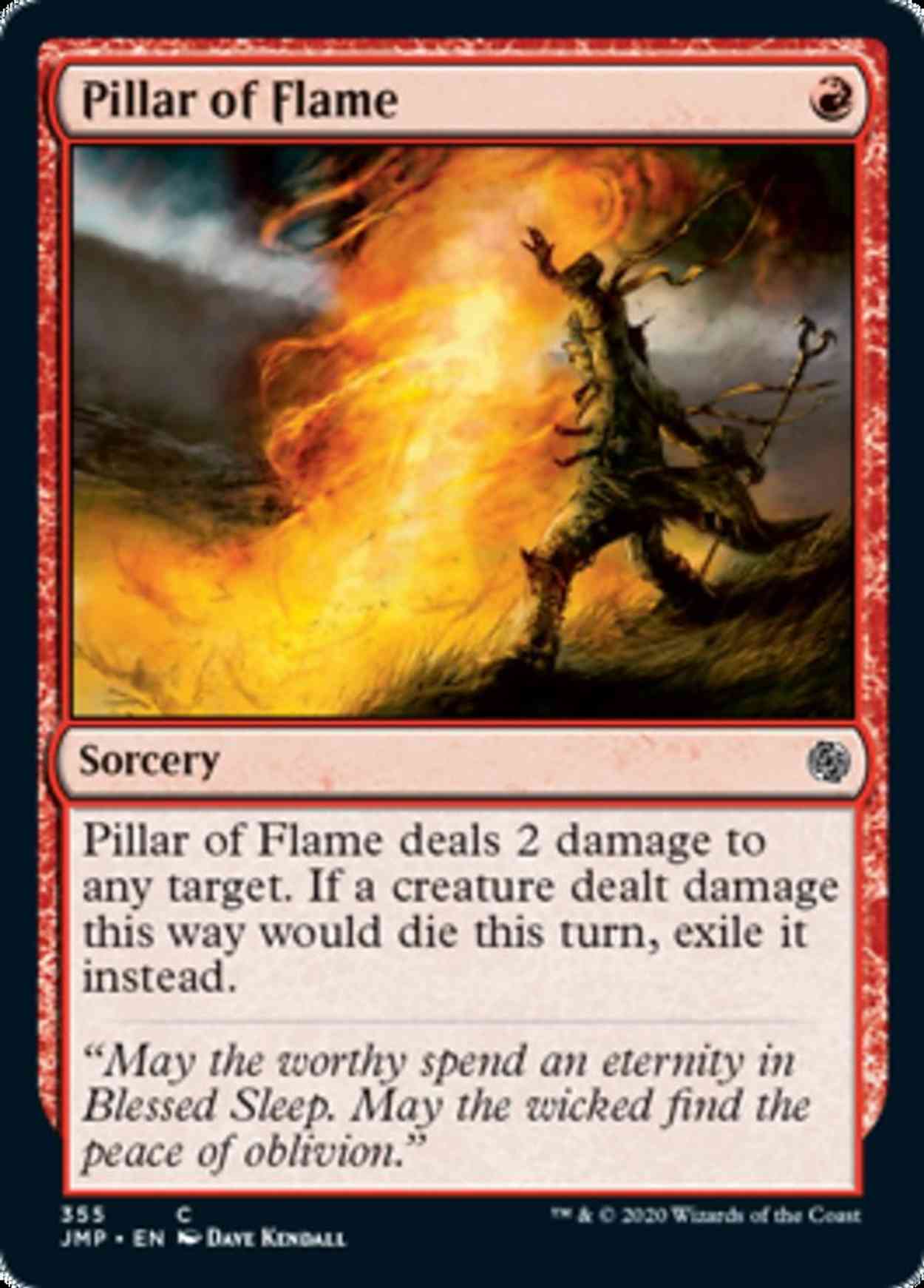 Pillar of Flame magic card front