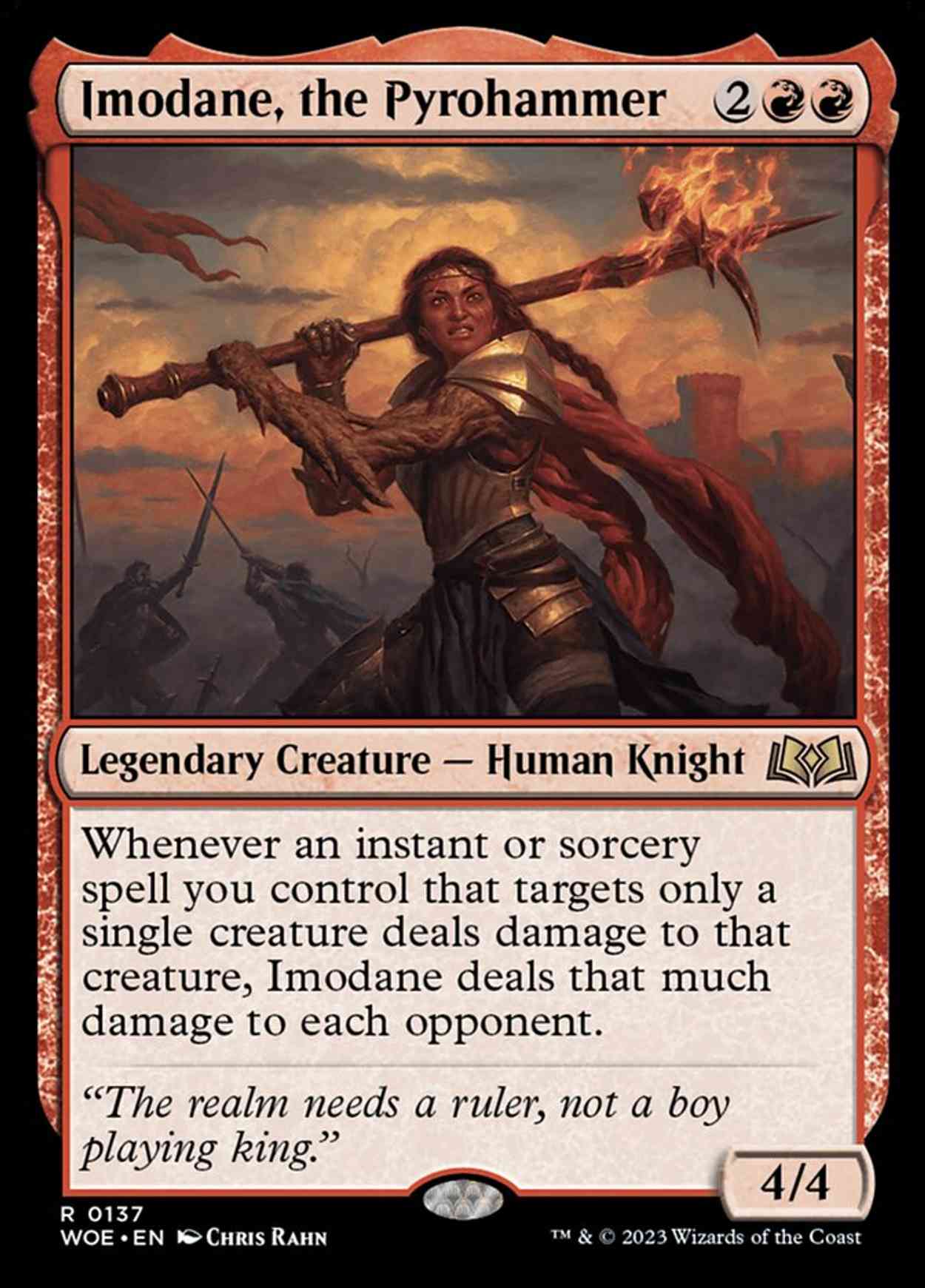 Imodane, the Pyrohammer magic card front