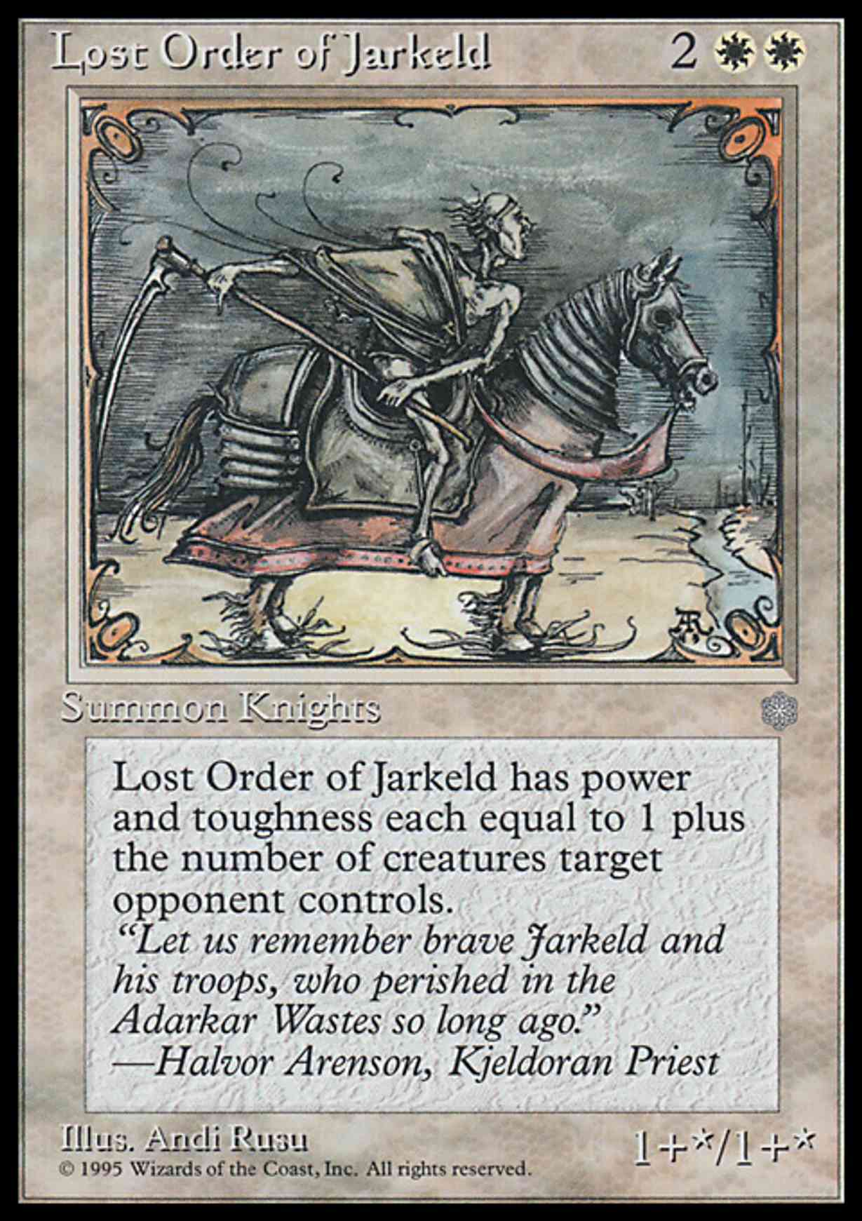 Lost Order of Jarkeld magic card front