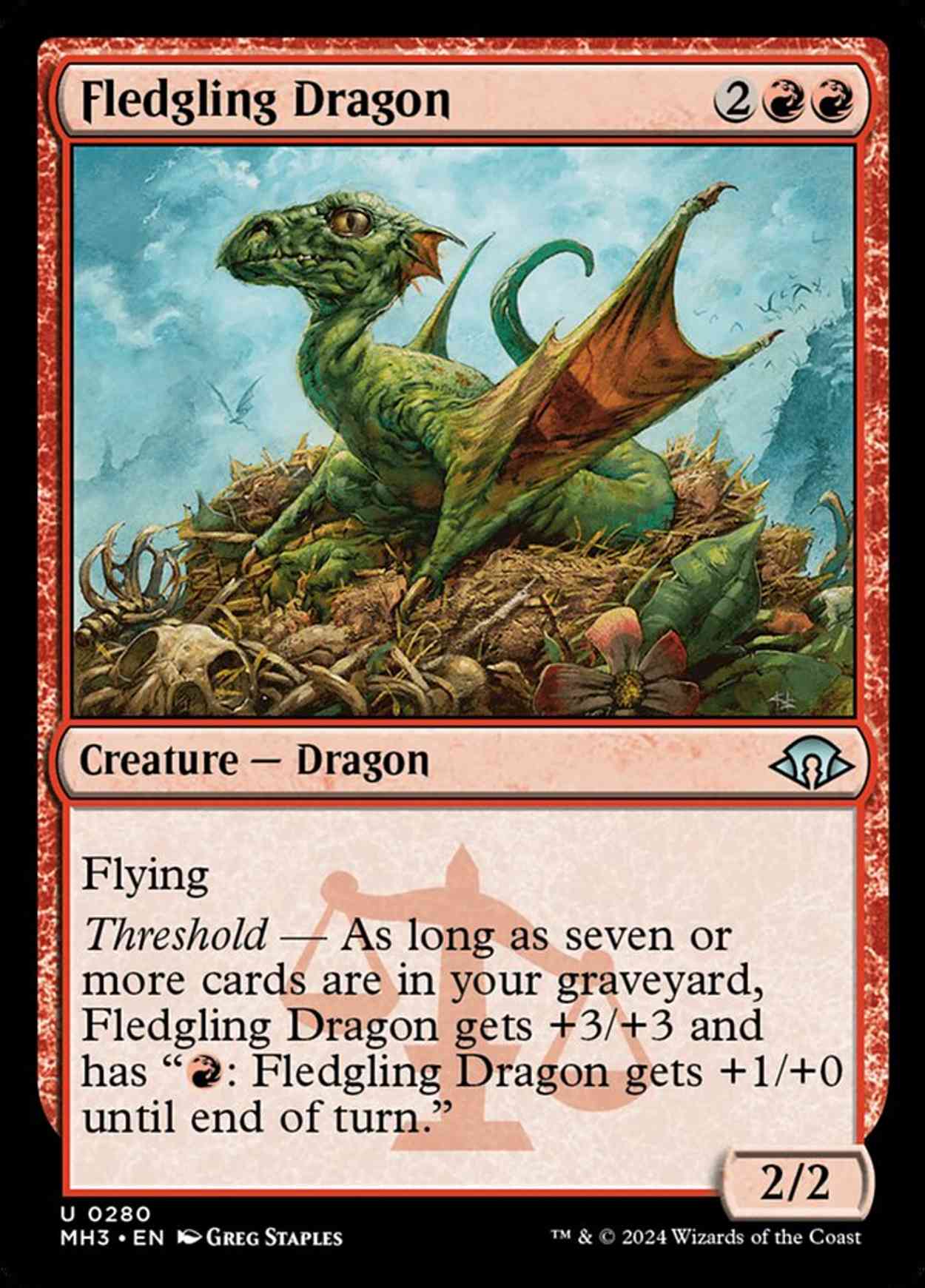 Fledgling Dragon magic card front