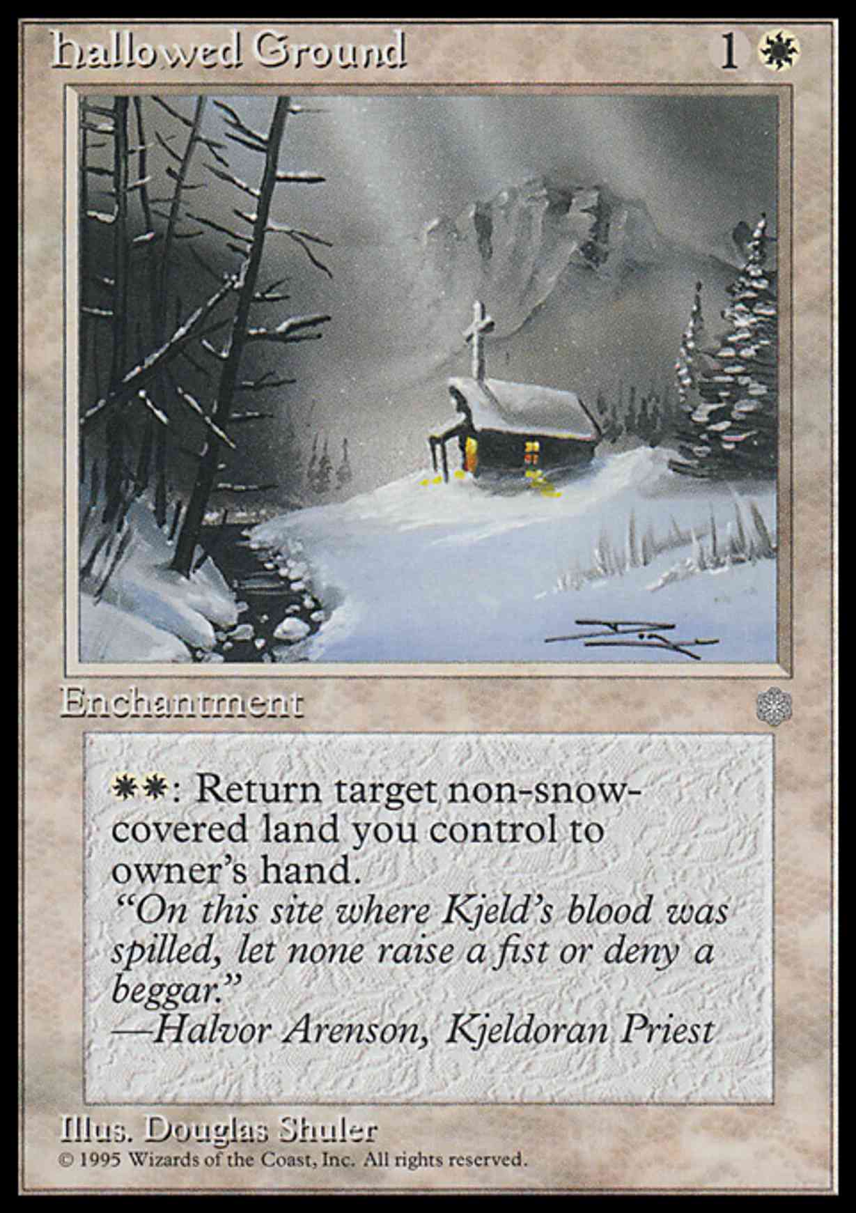 Hallowed Ground magic card front