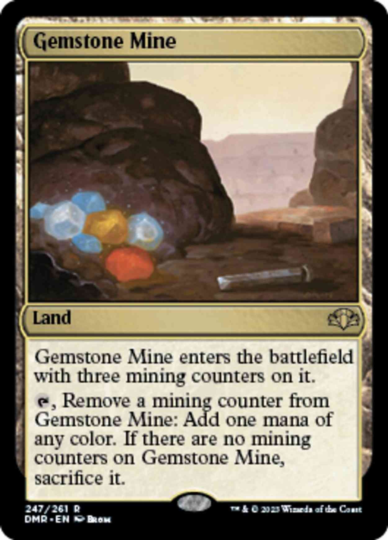 Gemstone Mine magic card front