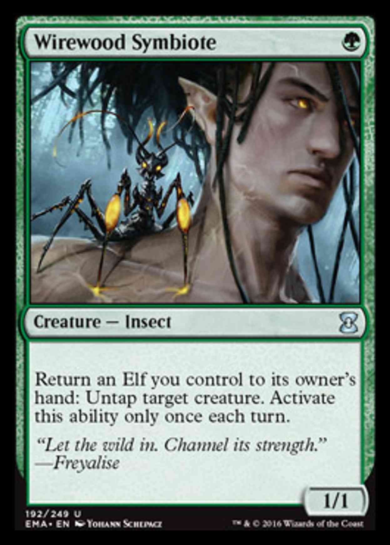 Wirewood Symbiote magic card front