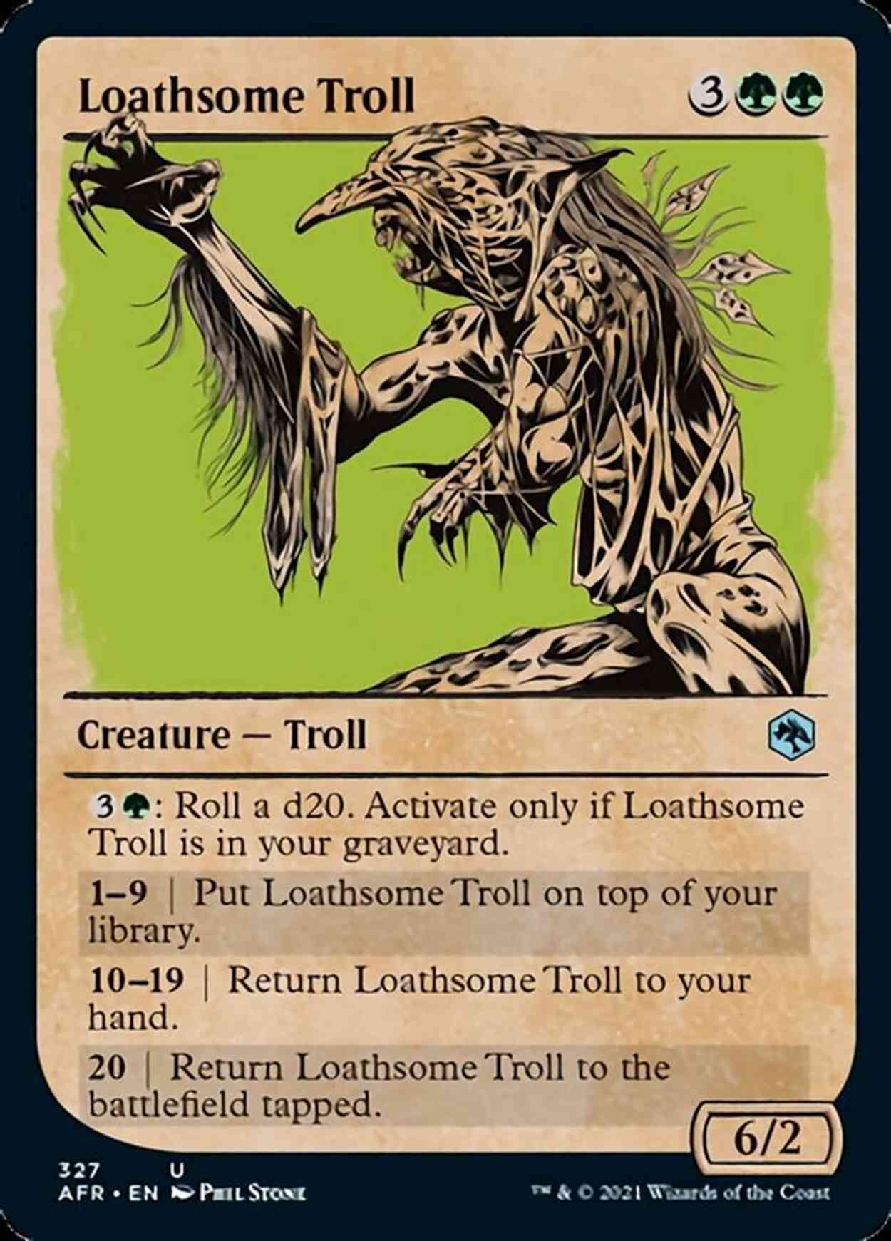 Loathsome Troll (Showcase) magic card front