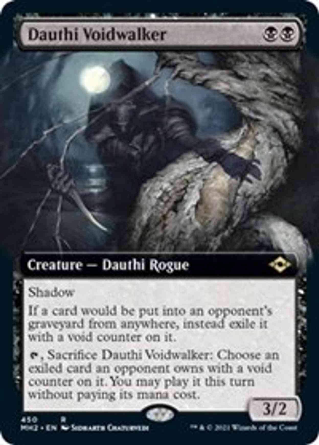 Dauthi Voidwalker (Extended Art) magic card front