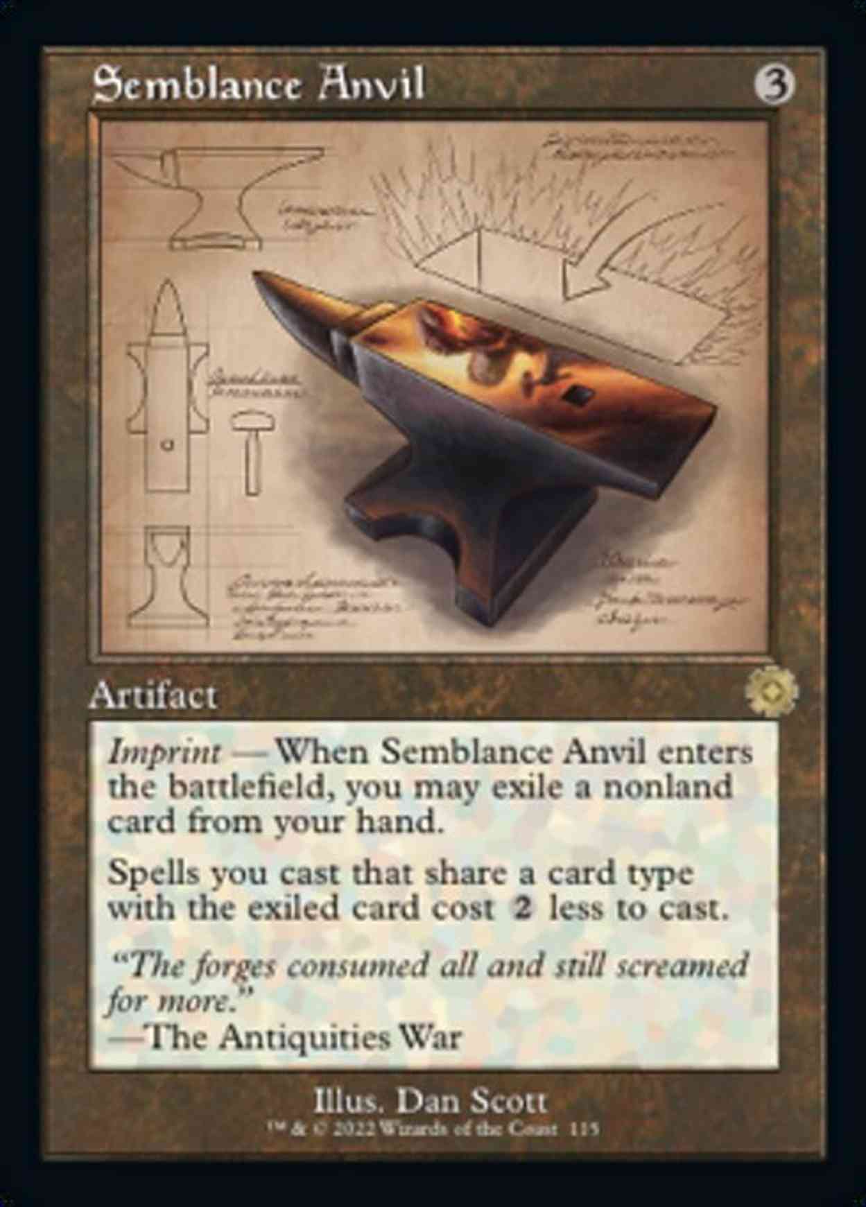 Semblance Anvil (Schematic) magic card front