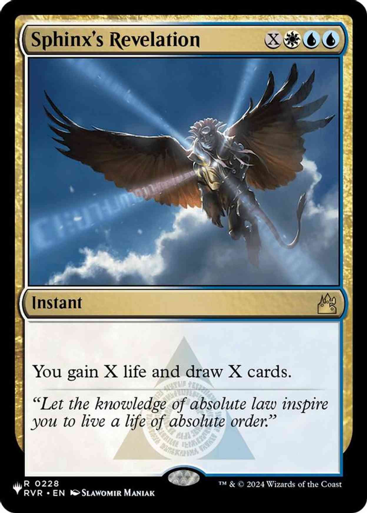 Sphinx's Revelation magic card front