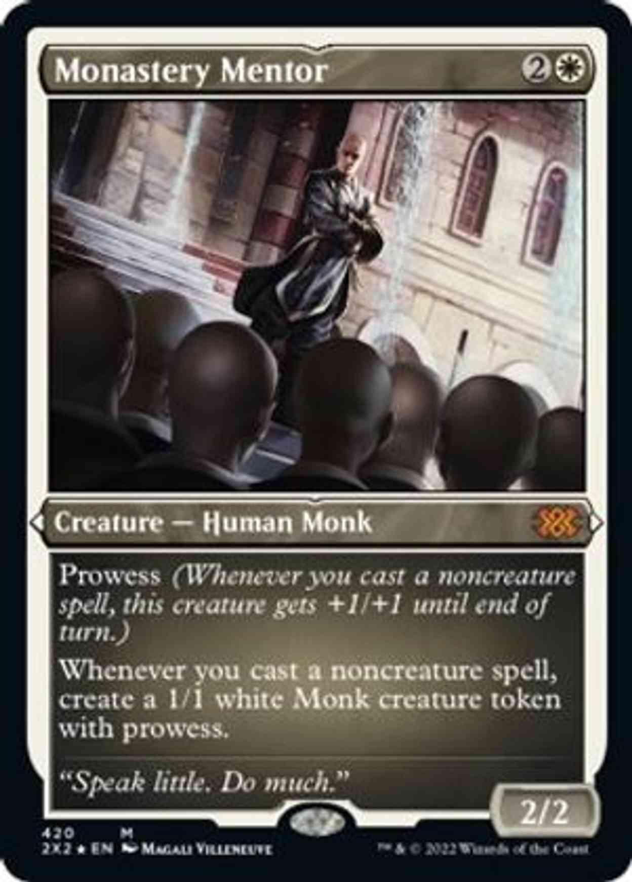 Monastery Mentor (Foil Etched) magic card front