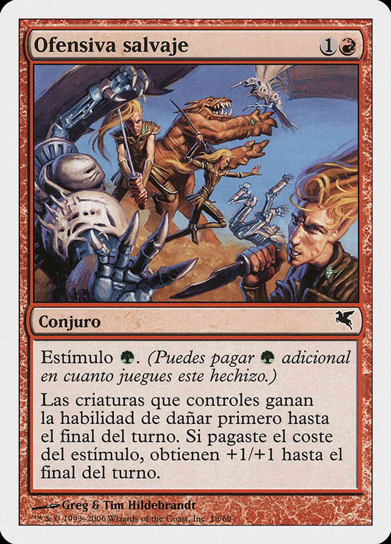 Savage Offensive (Retro Frame) magic card front