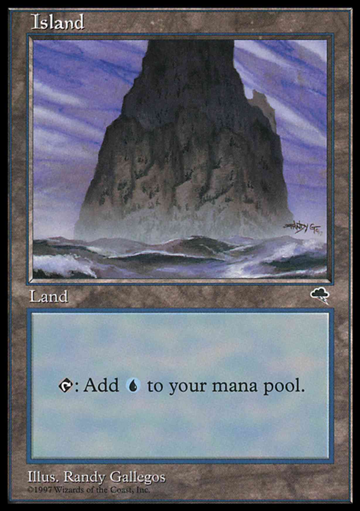 Island (Spire) magic card front