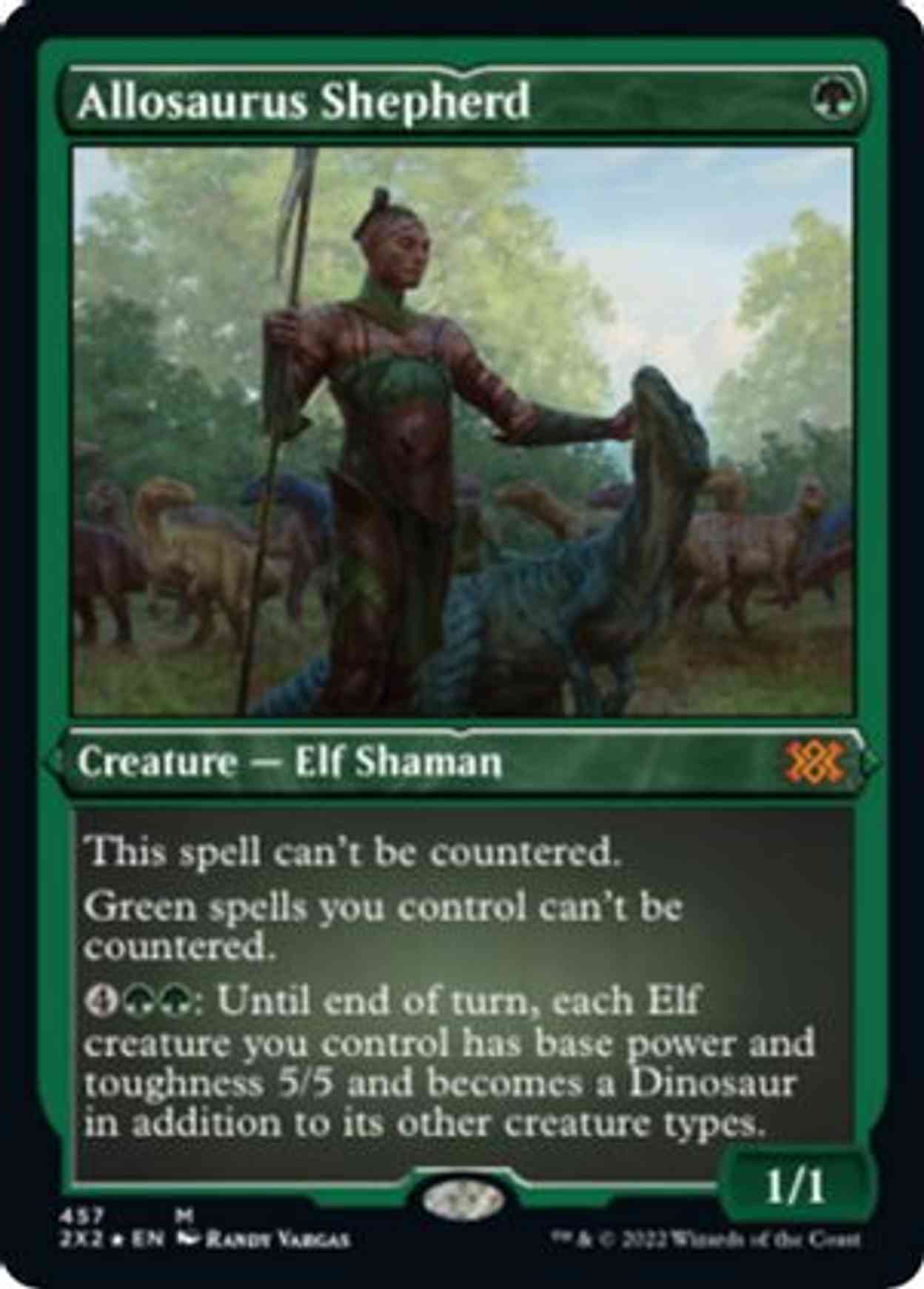 Allosaurus Shepherd (Foil Etched) magic card front