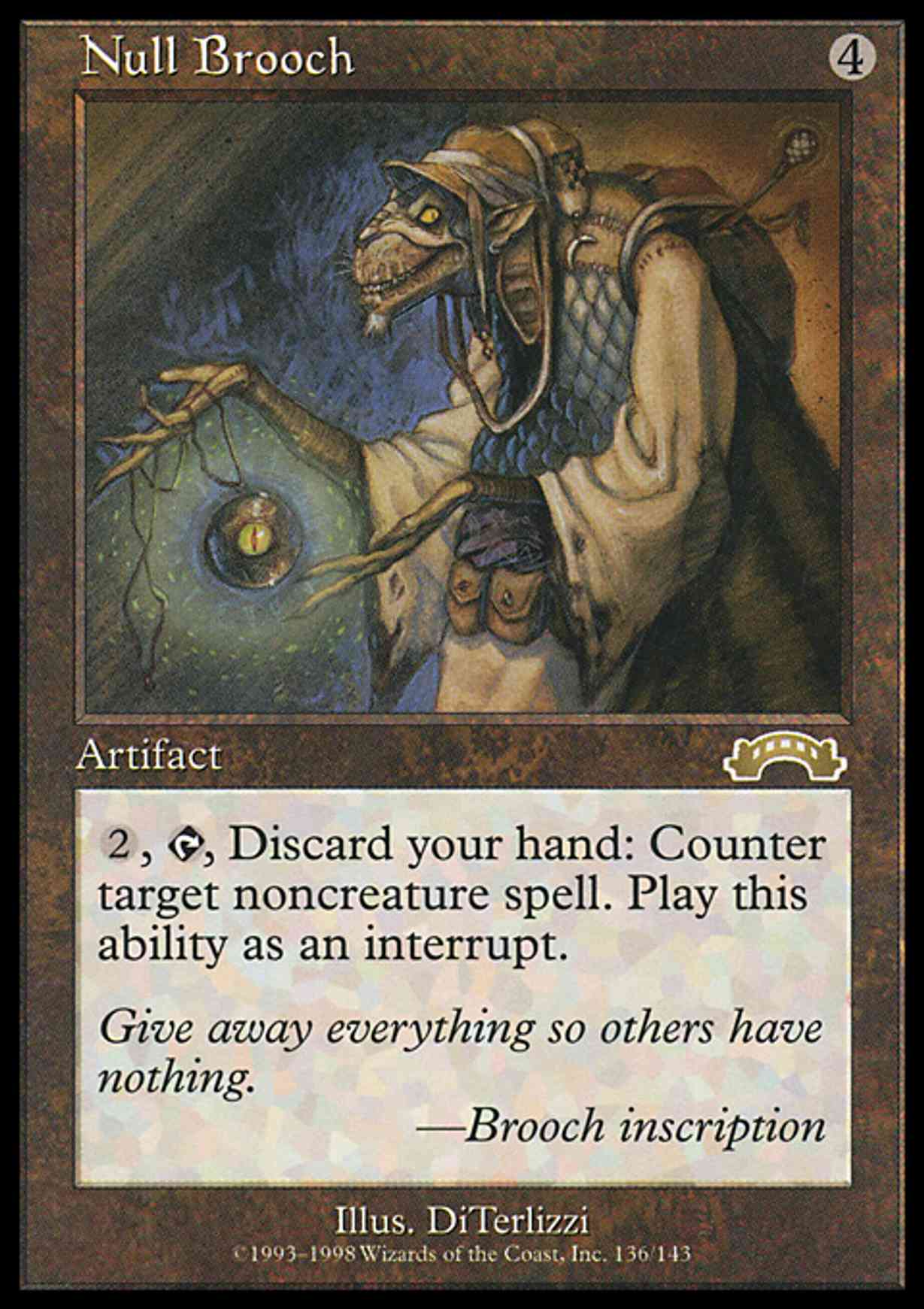Null Brooch magic card front