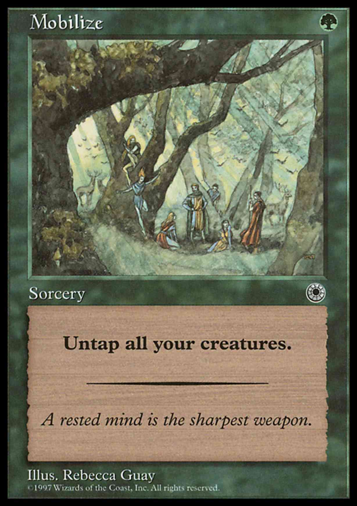 Mobilize magic card front