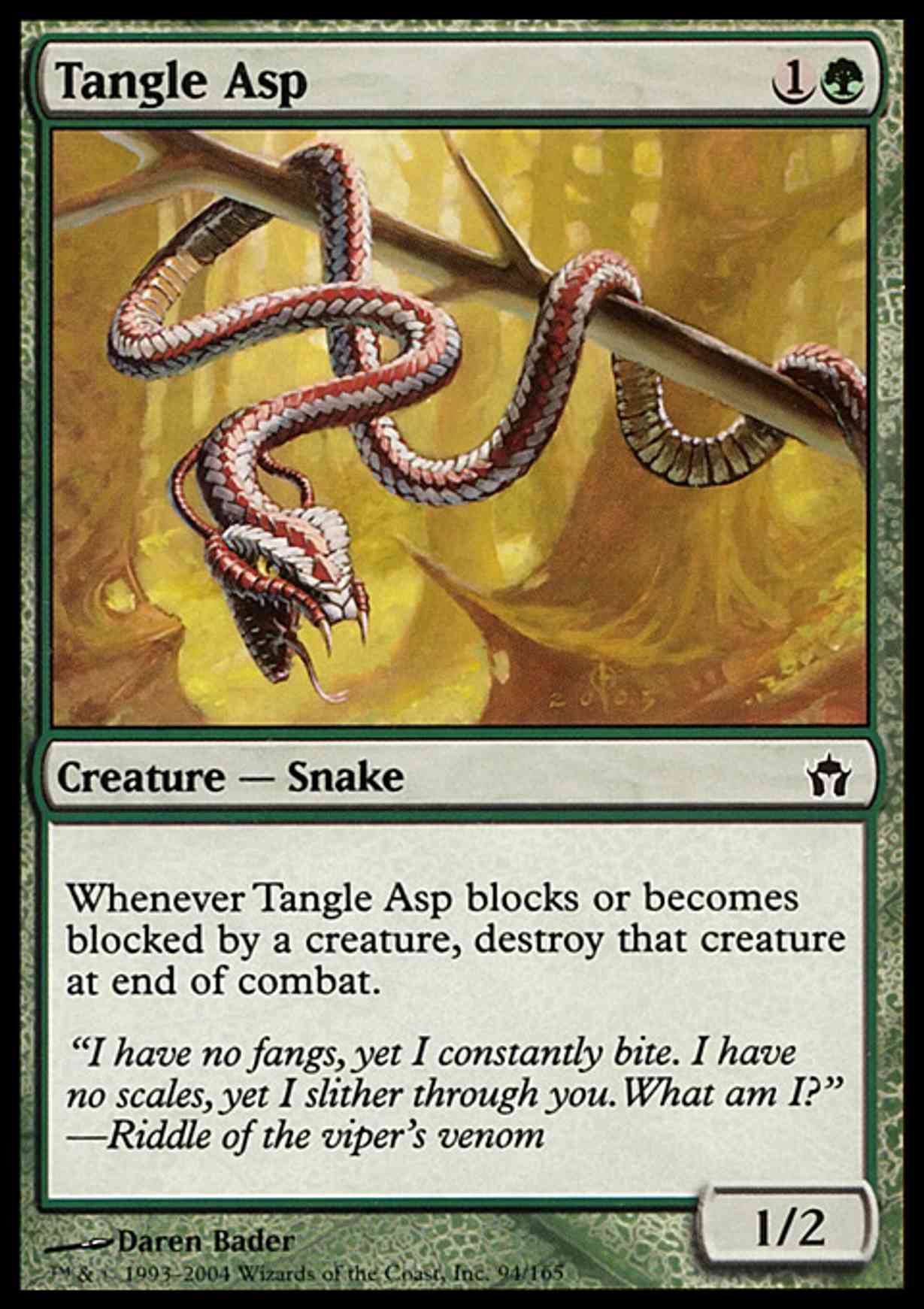 Tangle Asp magic card front