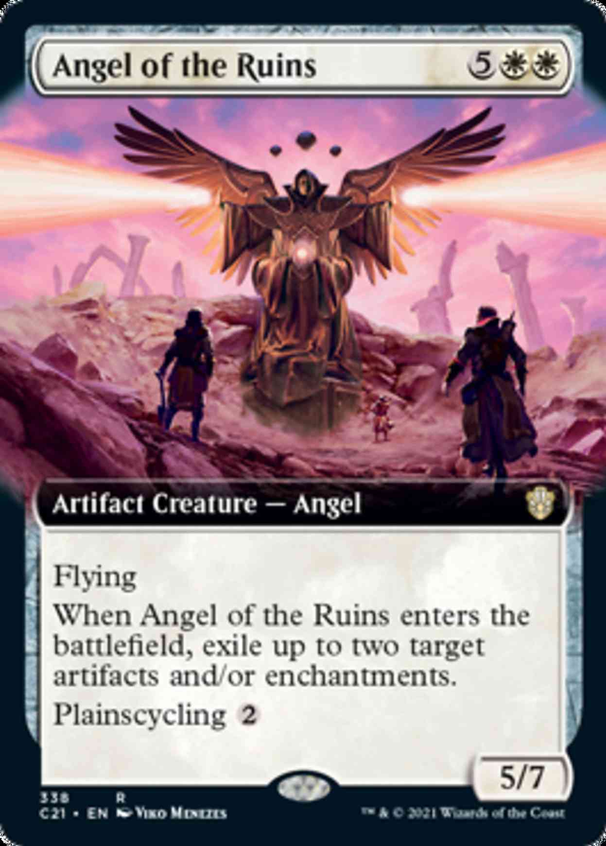 Angel of the Ruins (Extended Art) magic card front