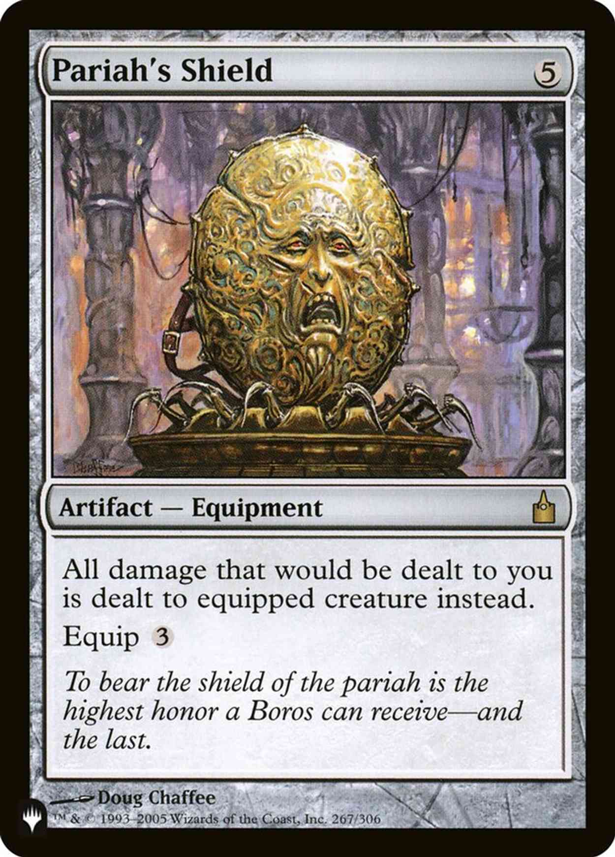 Pariah's Shield magic card front