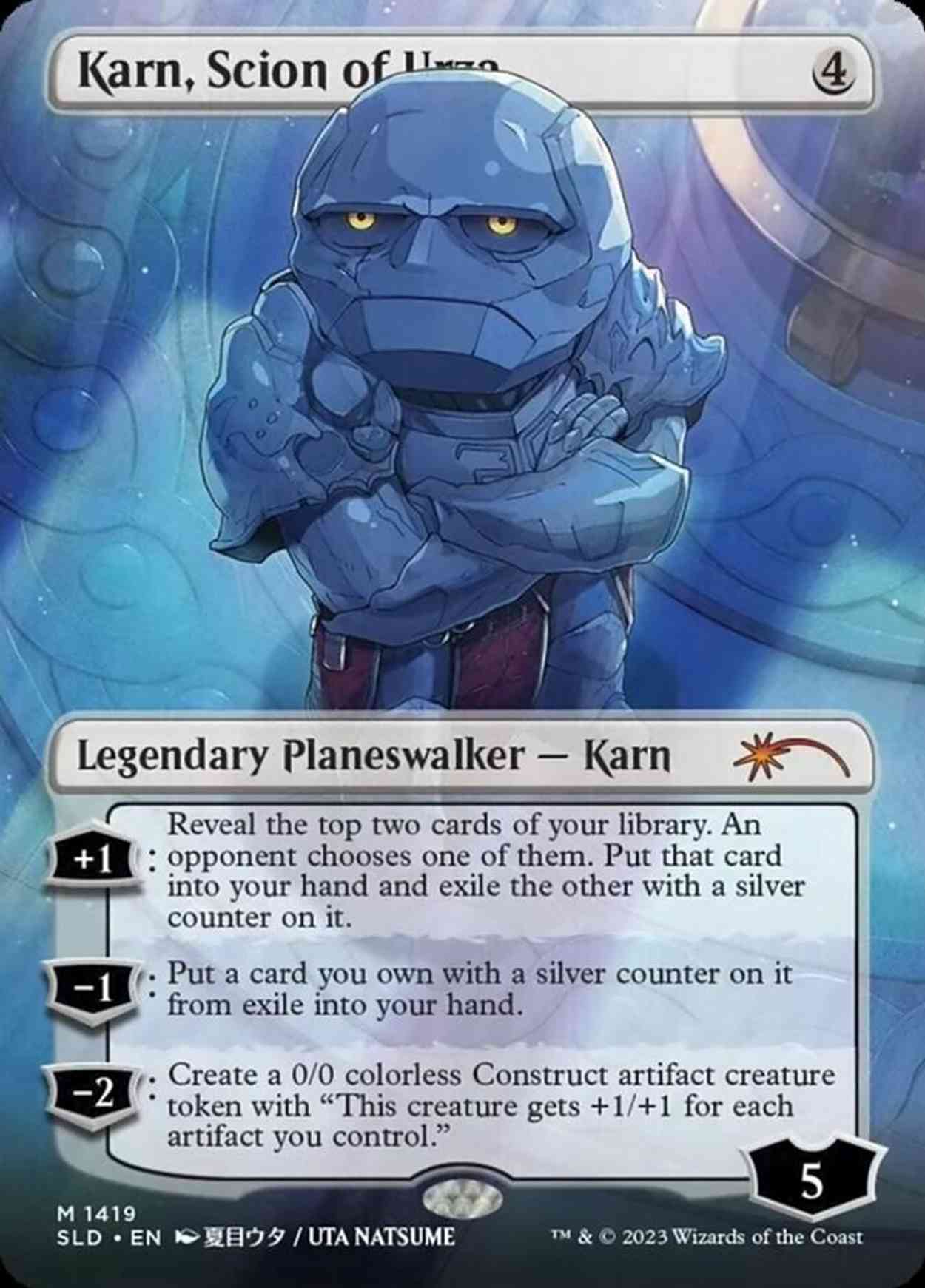 Karn, Scion of Urza (Rainbow Foil) magic card front