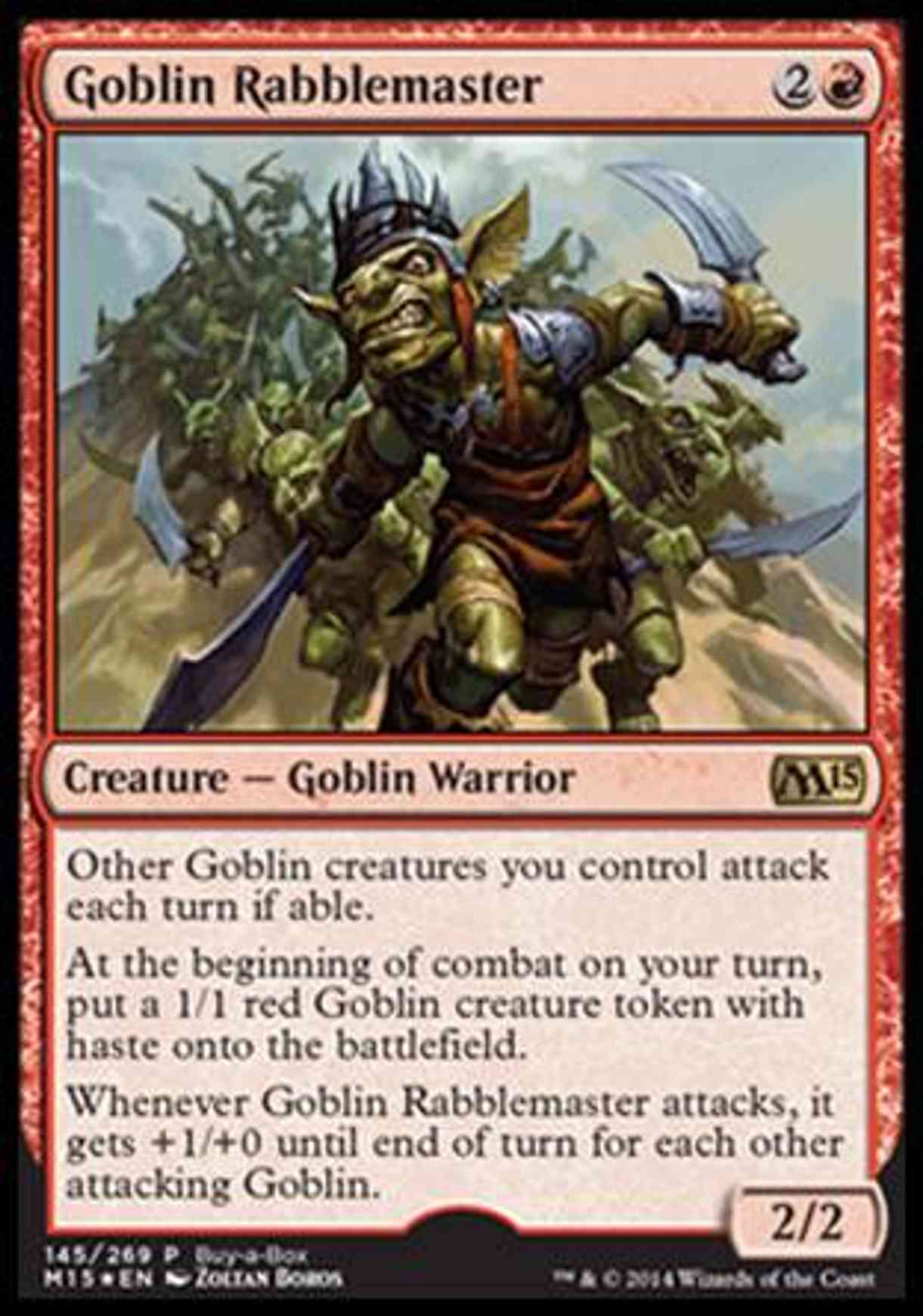 Goblin Rabblemaster magic card front