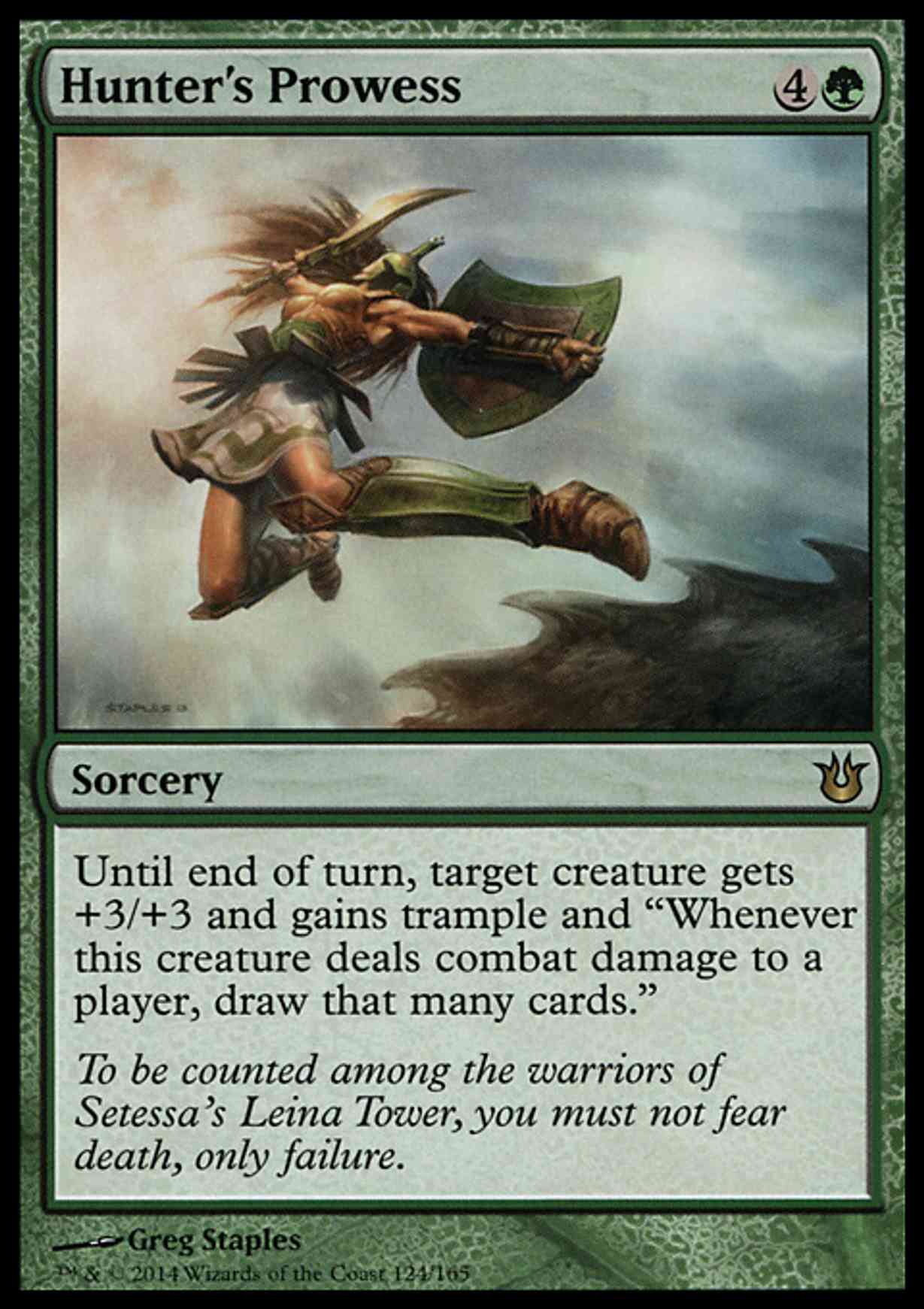 Hunter's Prowess magic card front