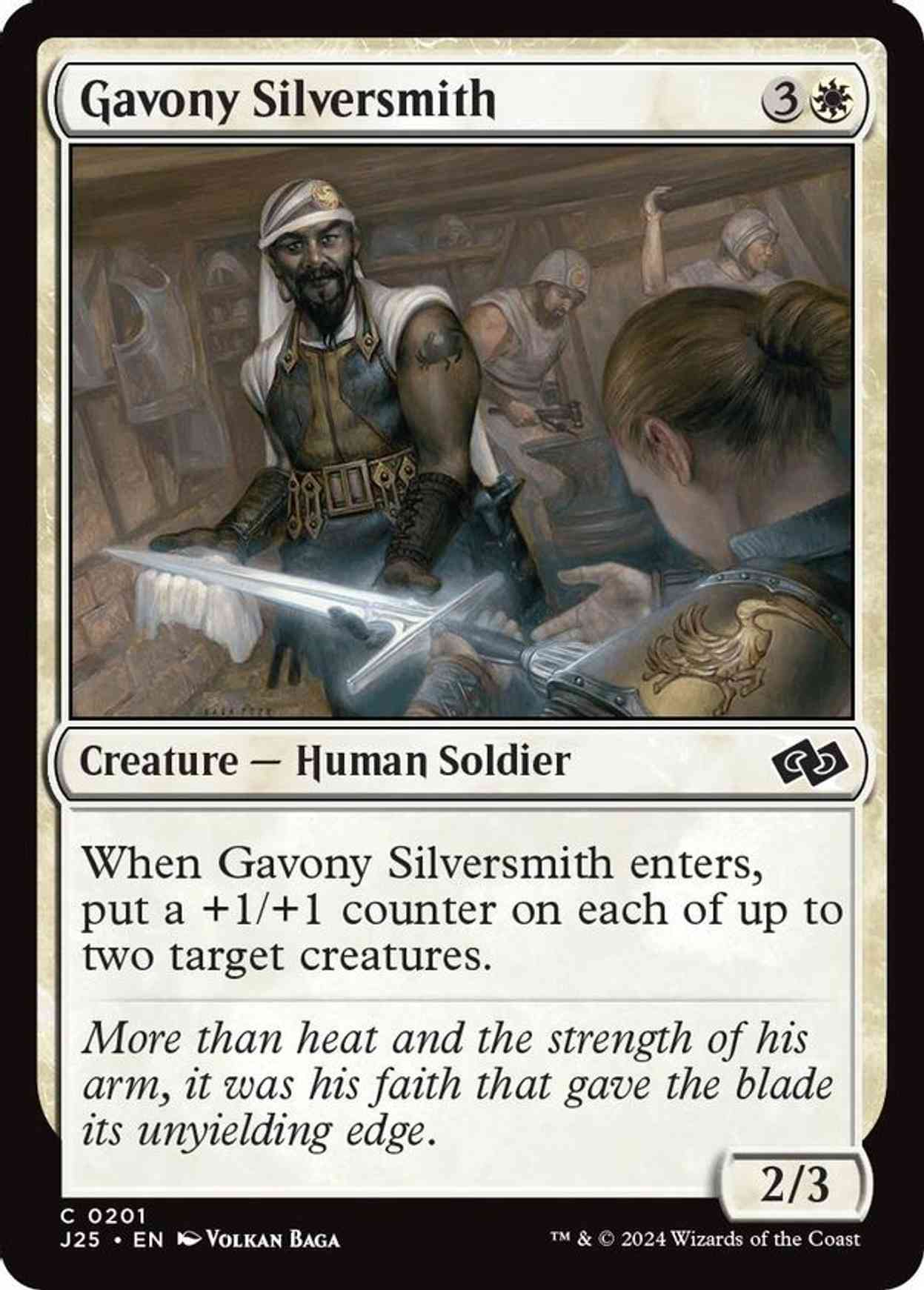 Gavony Silversmith magic card front