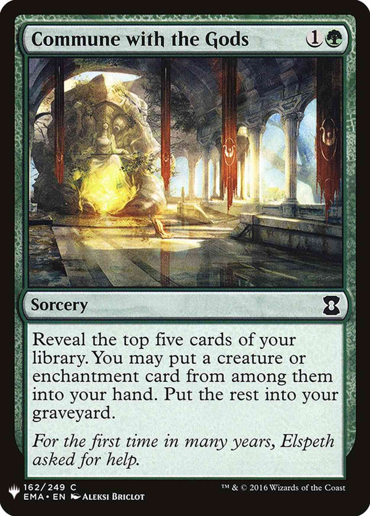 Commune with the Gods magic card front