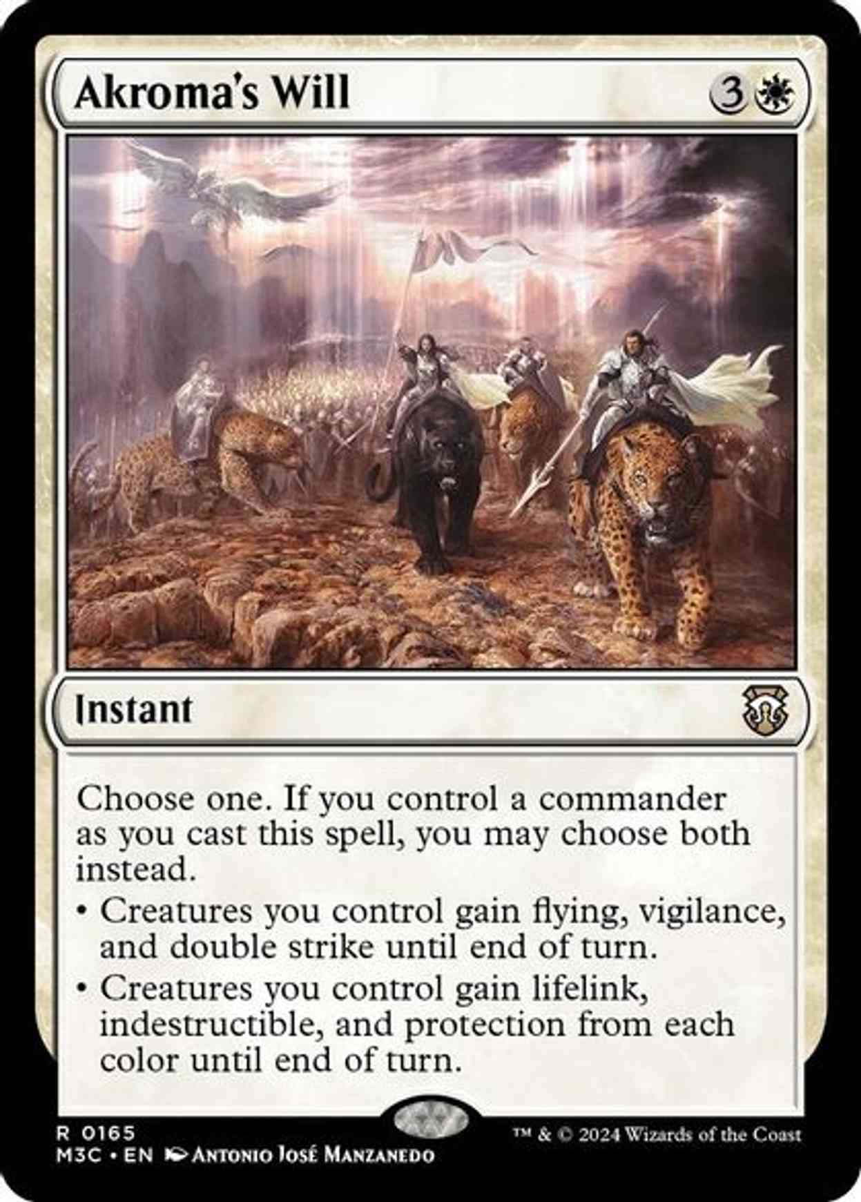 Akroma's Will (Ripple Foil) magic card front