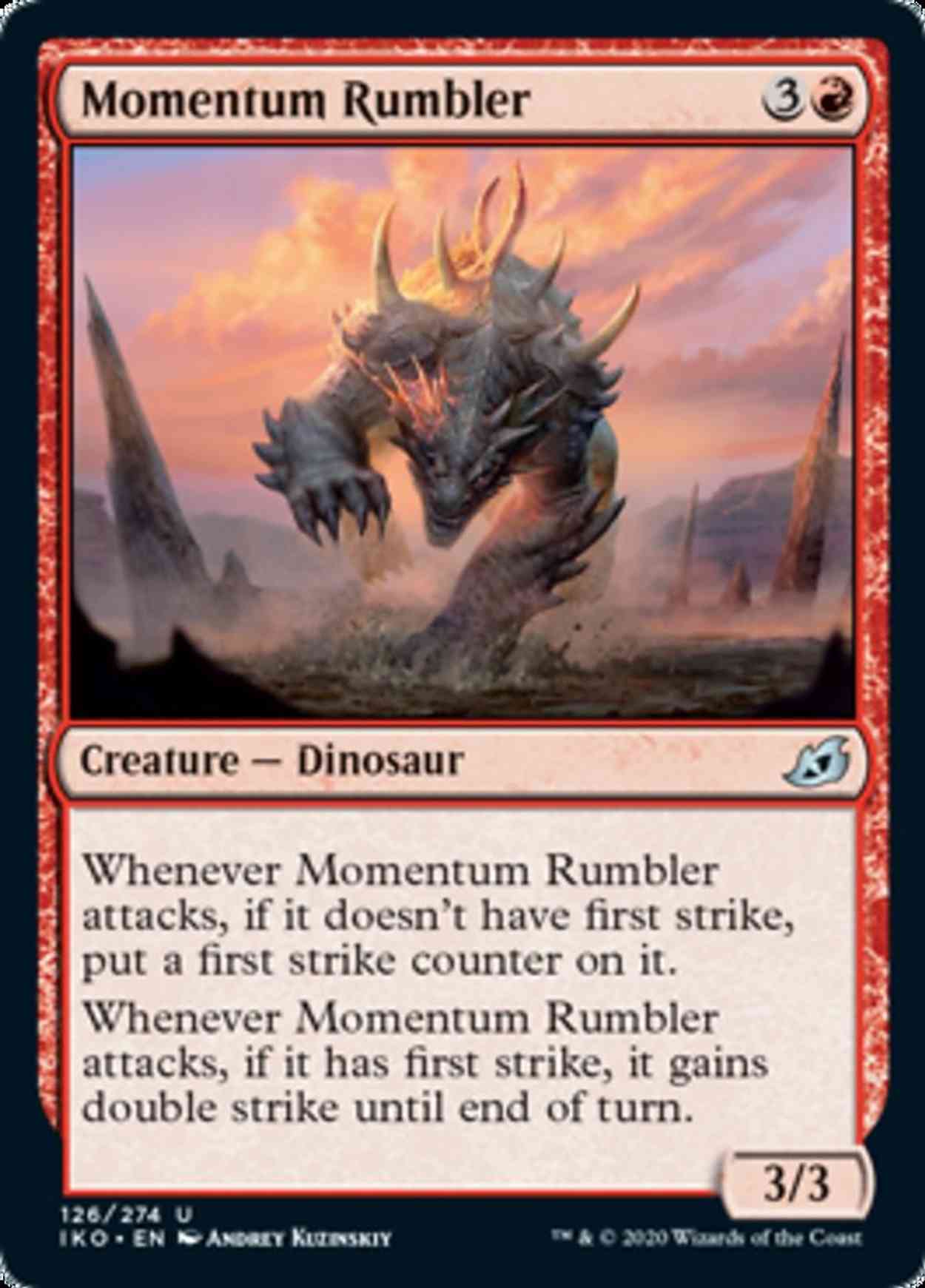 Momentum Rumbler magic card front