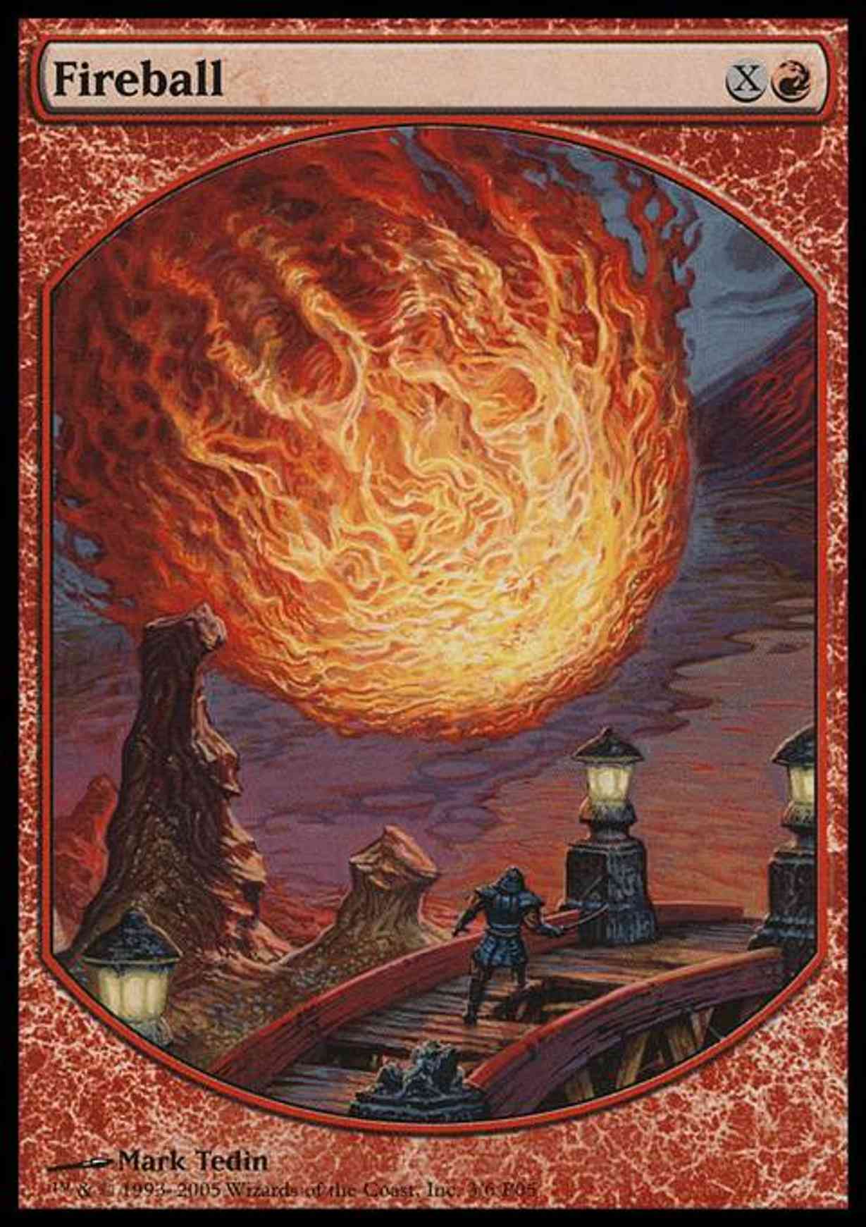 Fireball magic card front