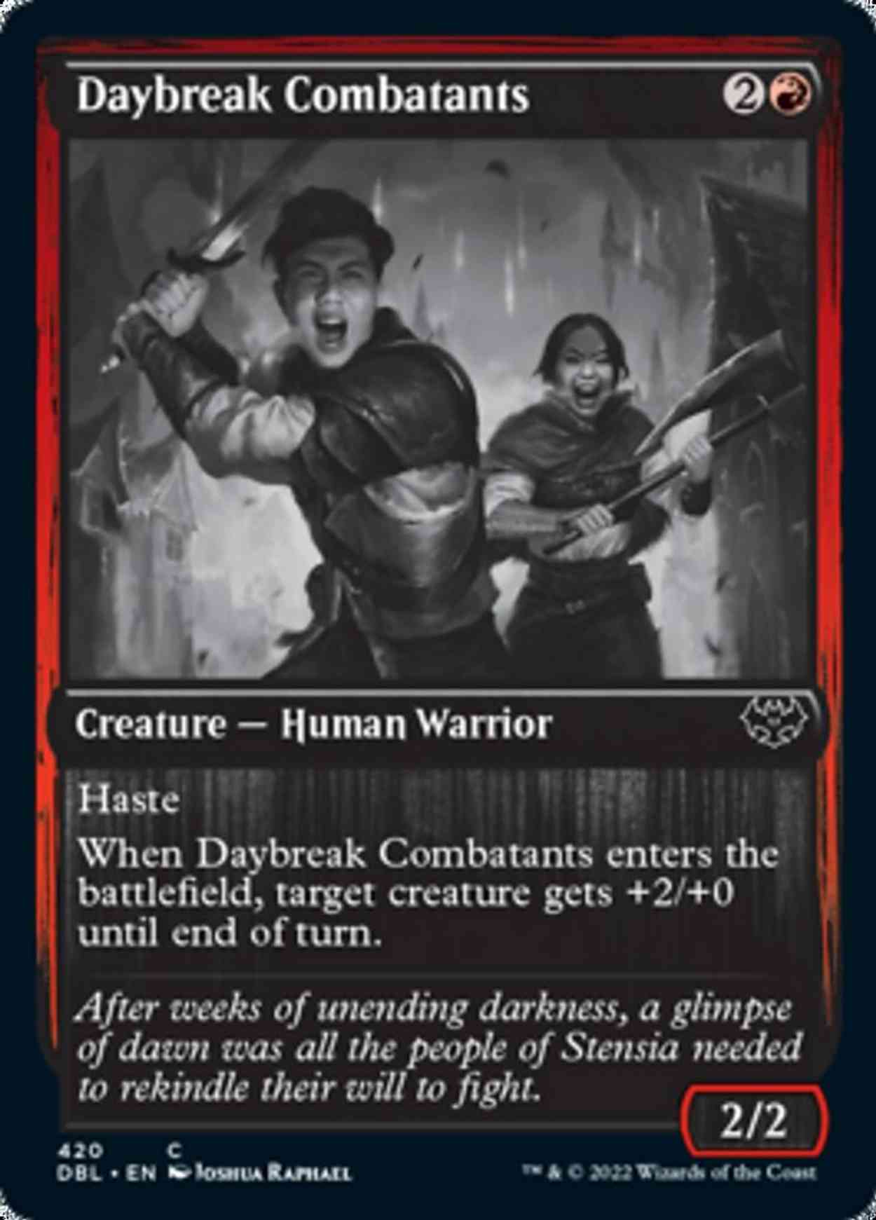 Daybreak Combatants magic card front
