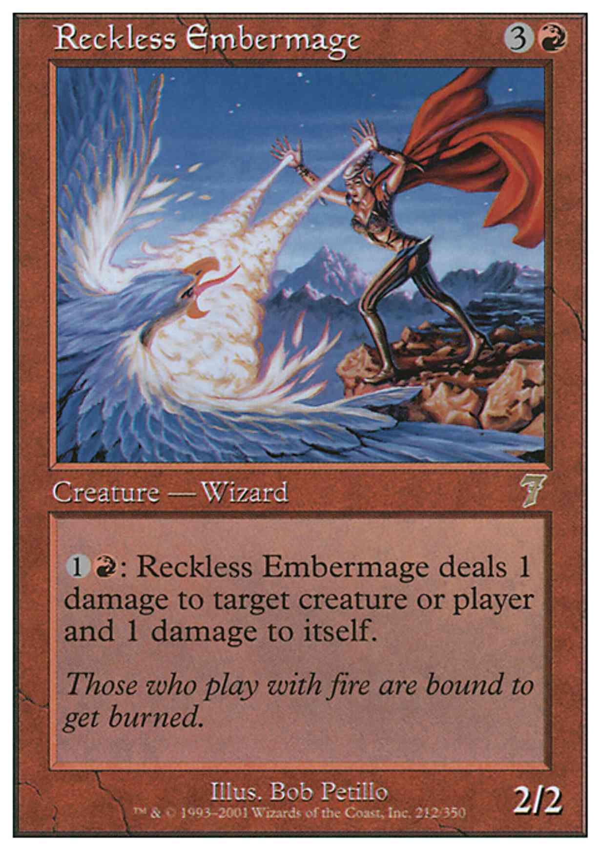 Reckless Embermage magic card front