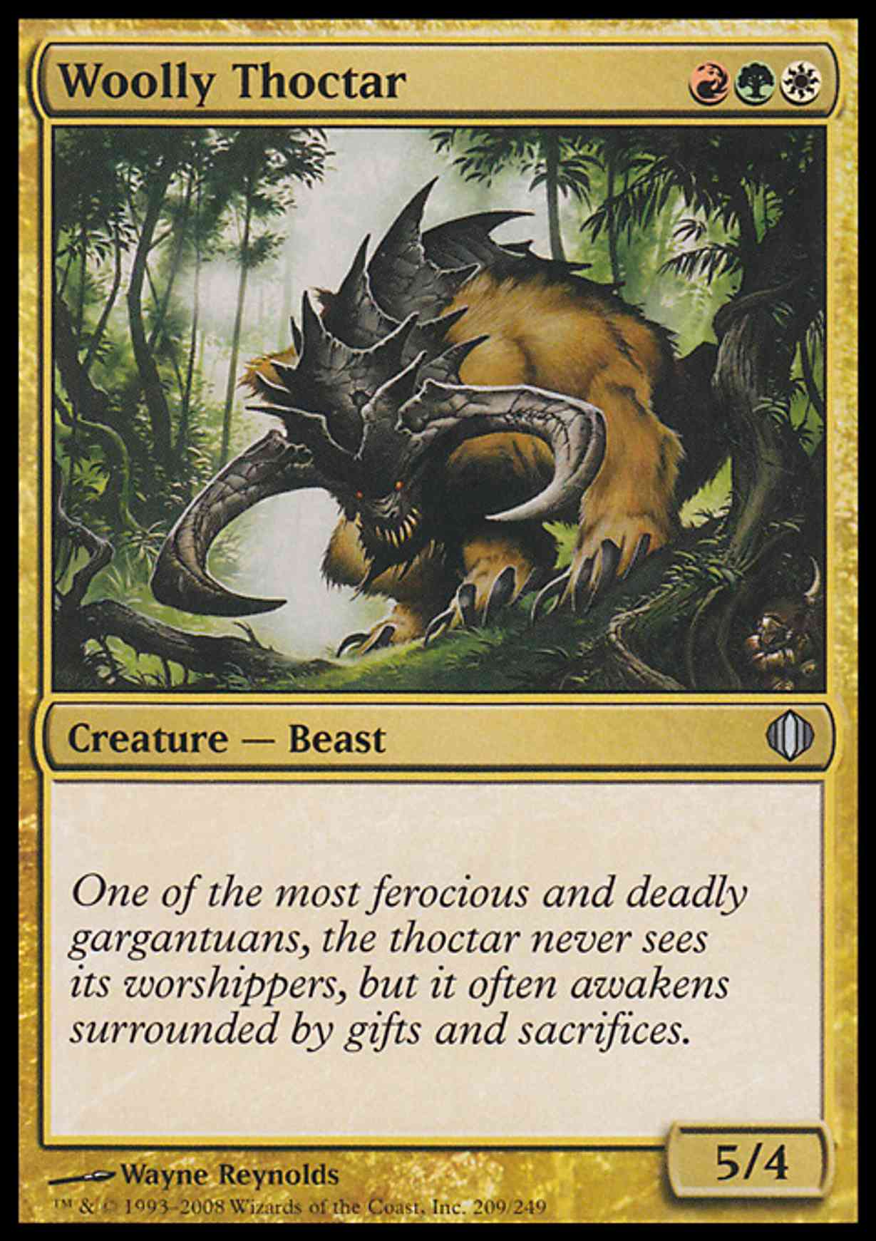 Woolly Thoctar magic card front